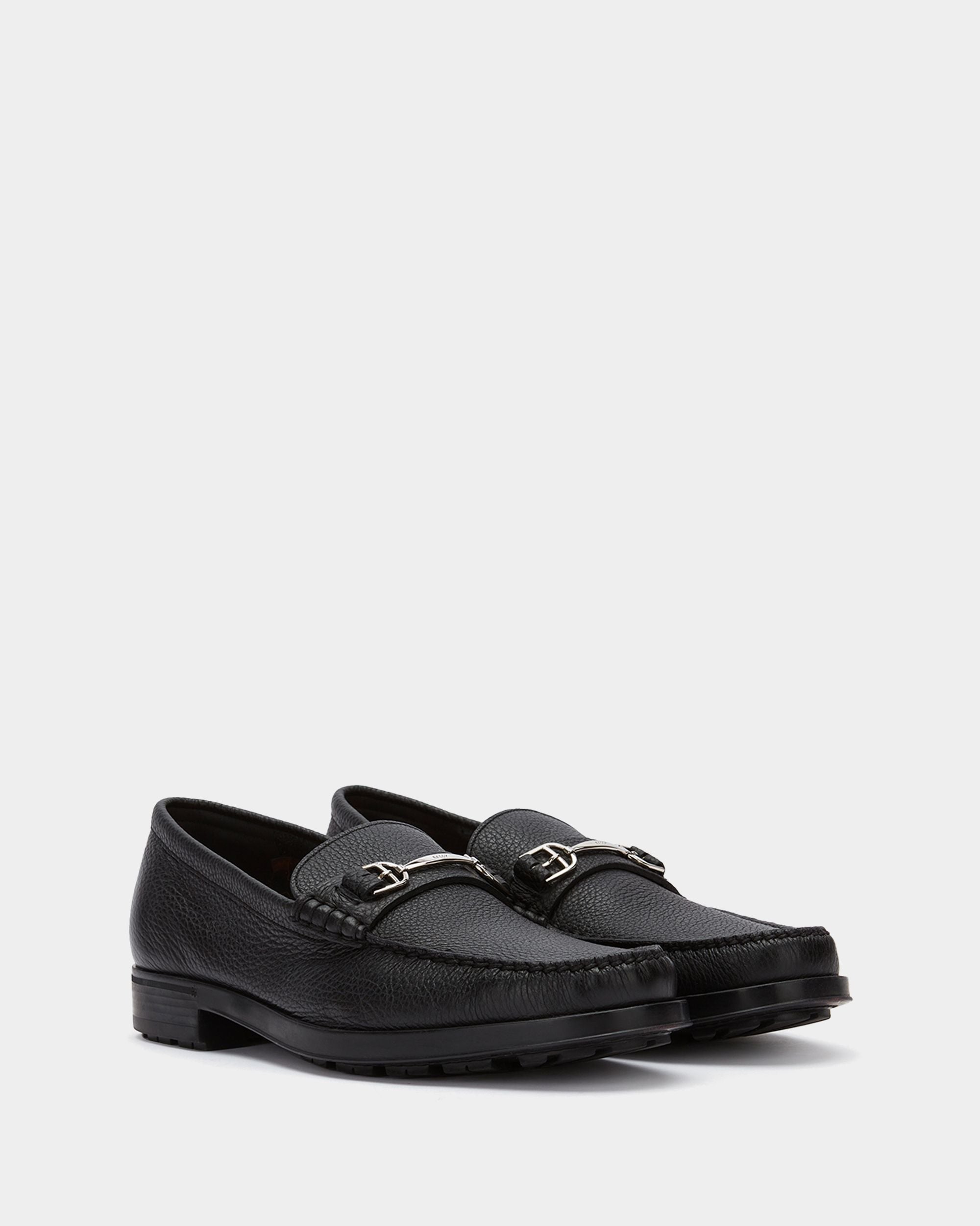 Mocassino In Pelle Granata Nera - Uomo - Bally - 02
