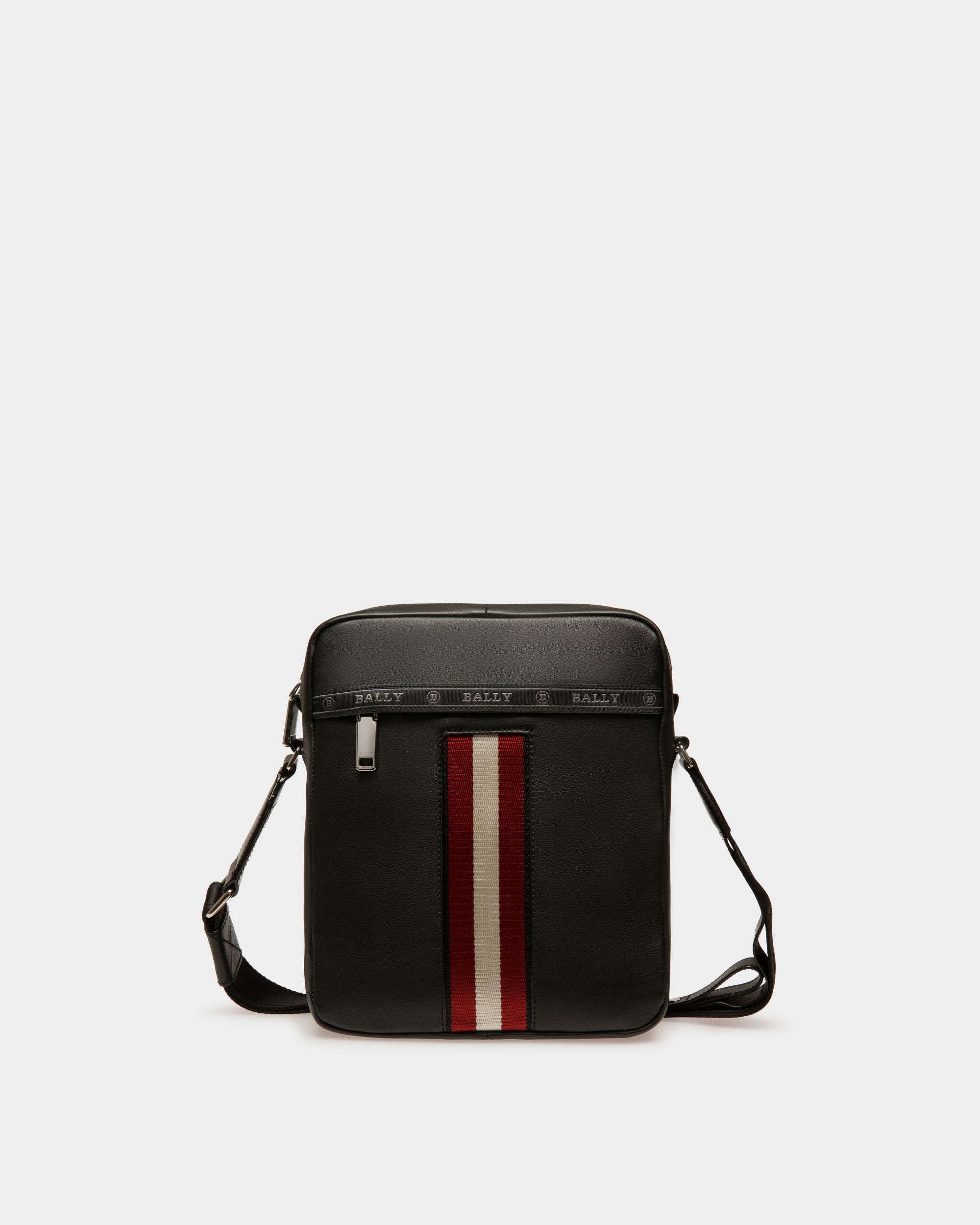 Holm Borsa A Tracolla In Pelle Nera - Uomo - Bally - 01
