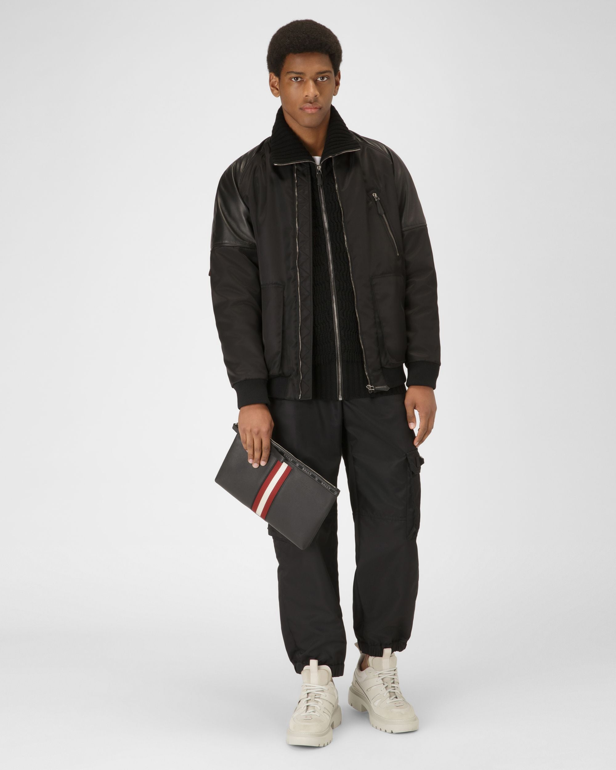Hartland Pochette In Pelle Nera - Uomo - Bally - 02