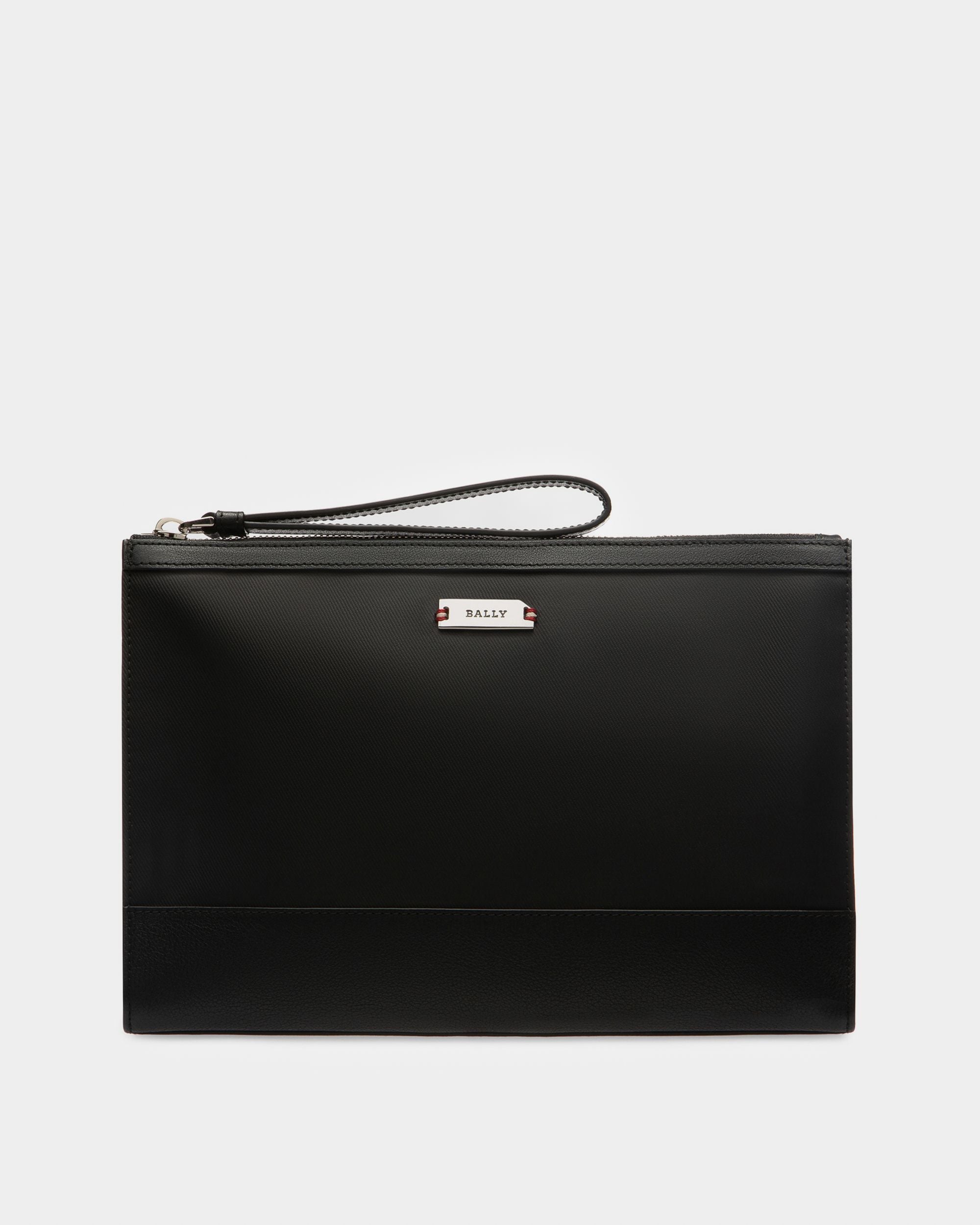 Vinson Necessaire Nero In Tela E Pelle Con Coating - Uomo - Bally - 01