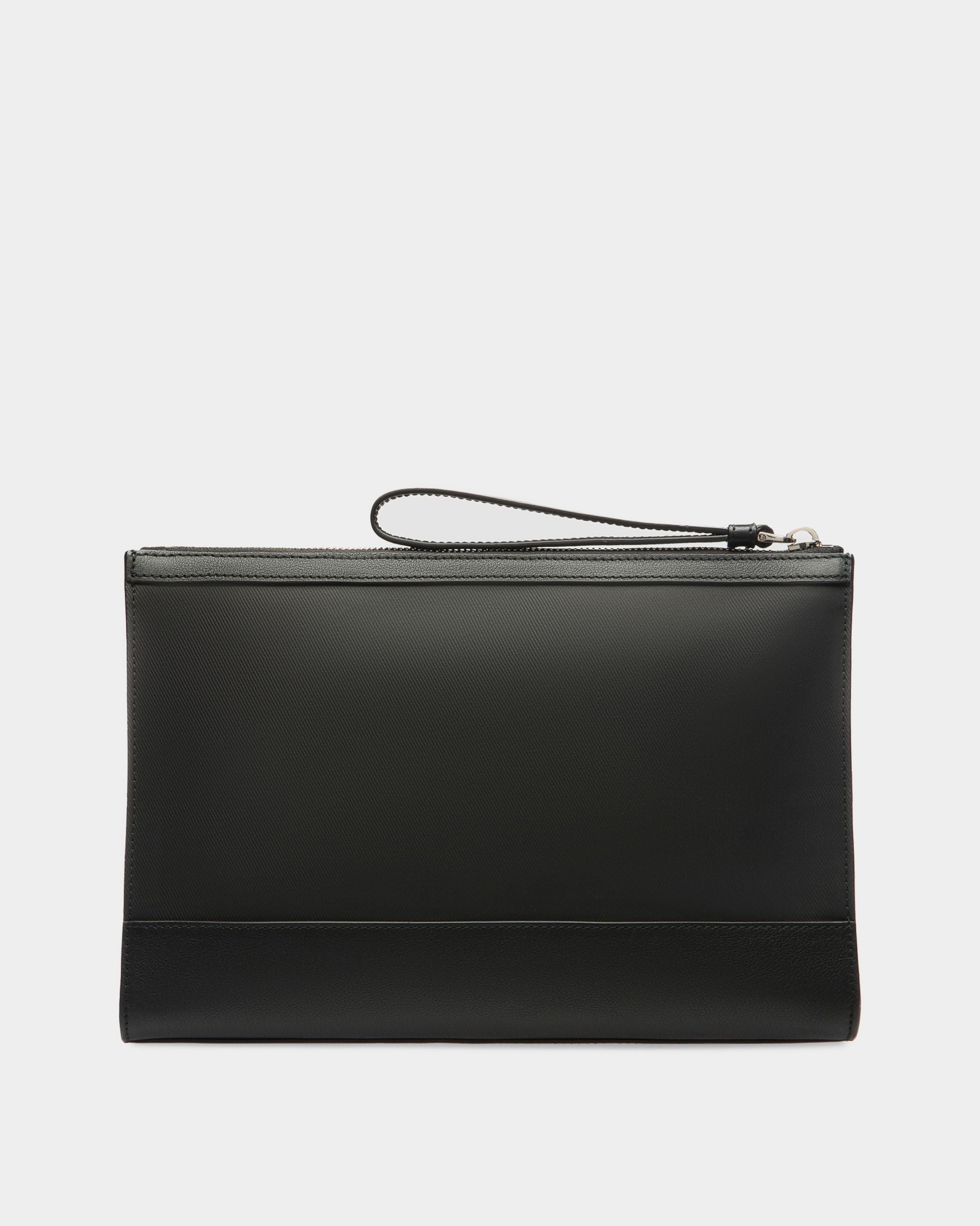 Vinson Necessaire Nero In Tela E Pelle Con Coating - Uomo - Bally - 02