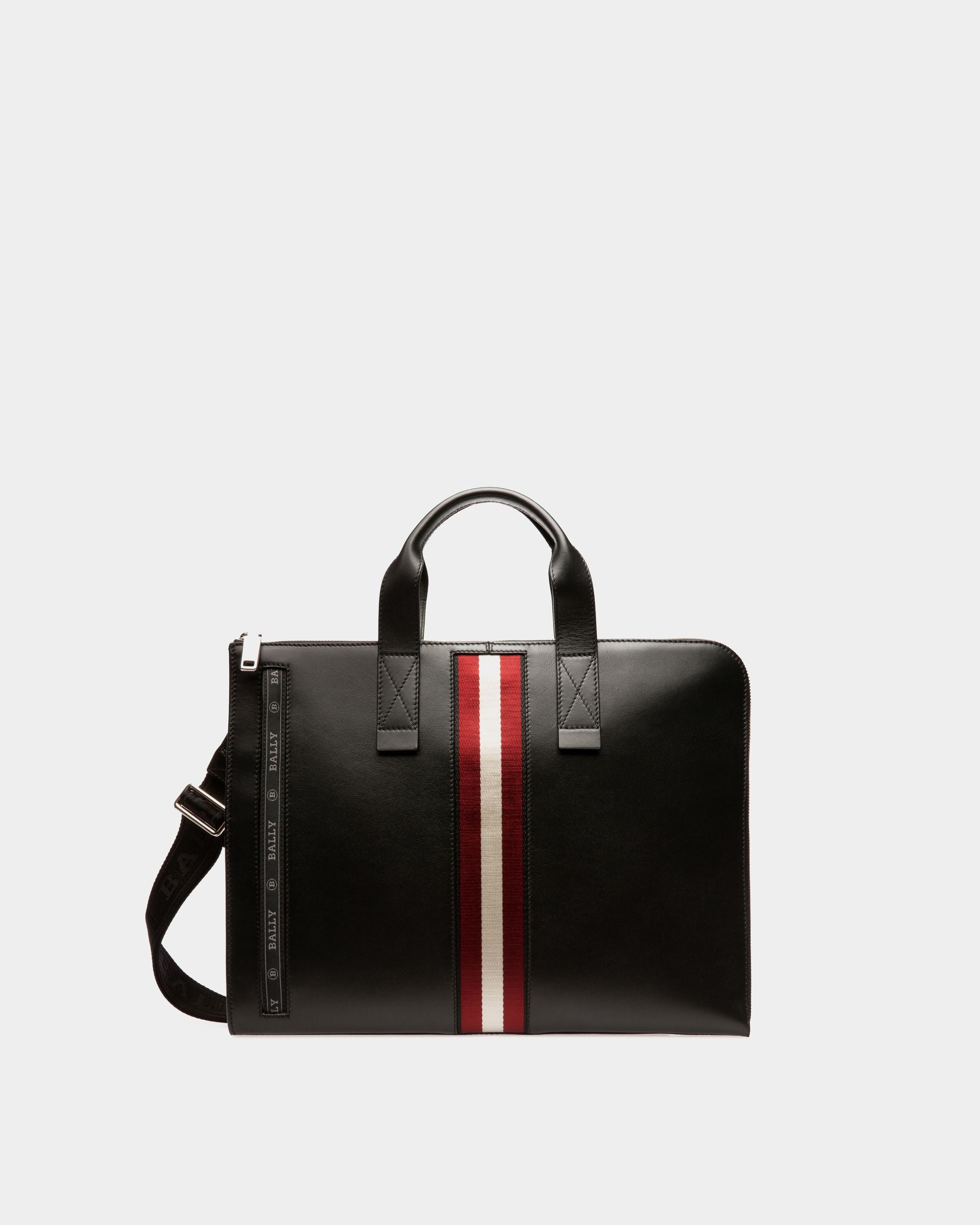 Henri Valigetta In Pelle Nera - Uomo - Bally - 01