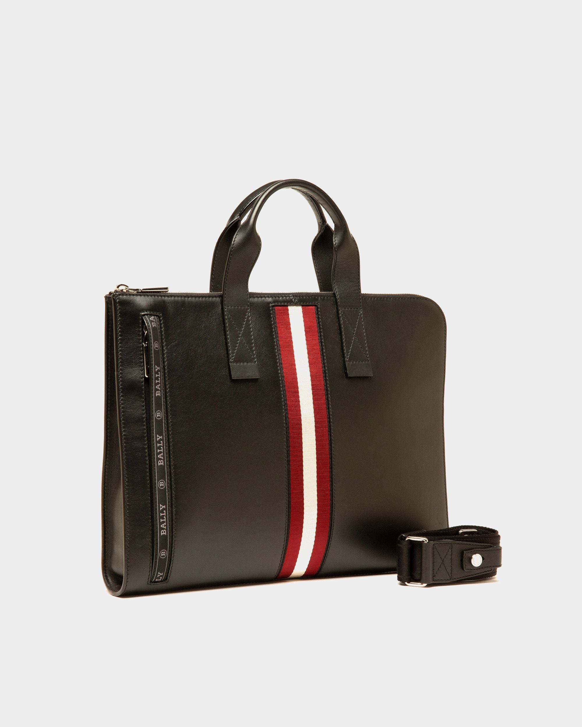 Henri Valigetta In Pelle Nera - Uomo - Bally - 04