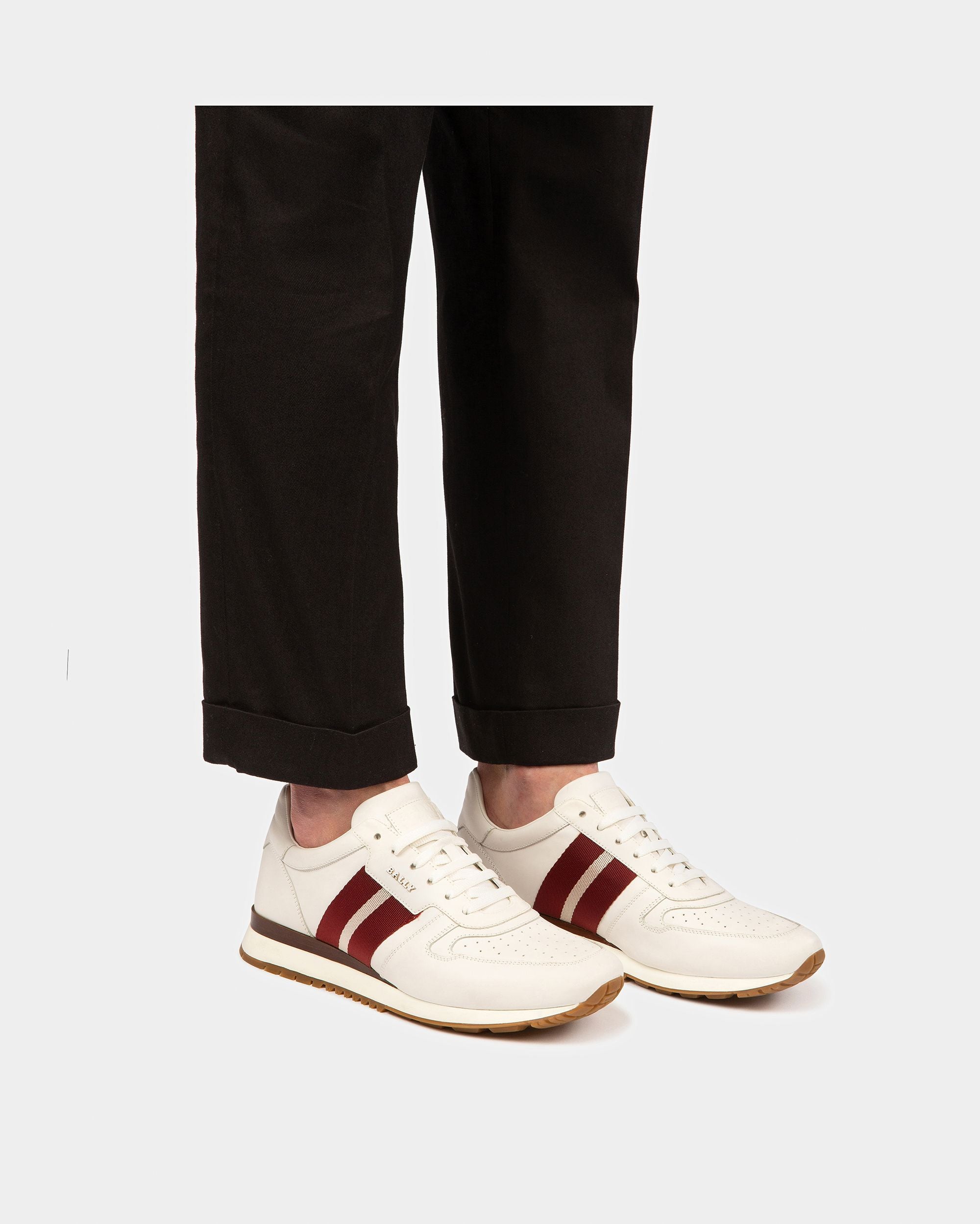 Astel Sneakers In Pelle Colore Bianco - Uomo - Bally - 02