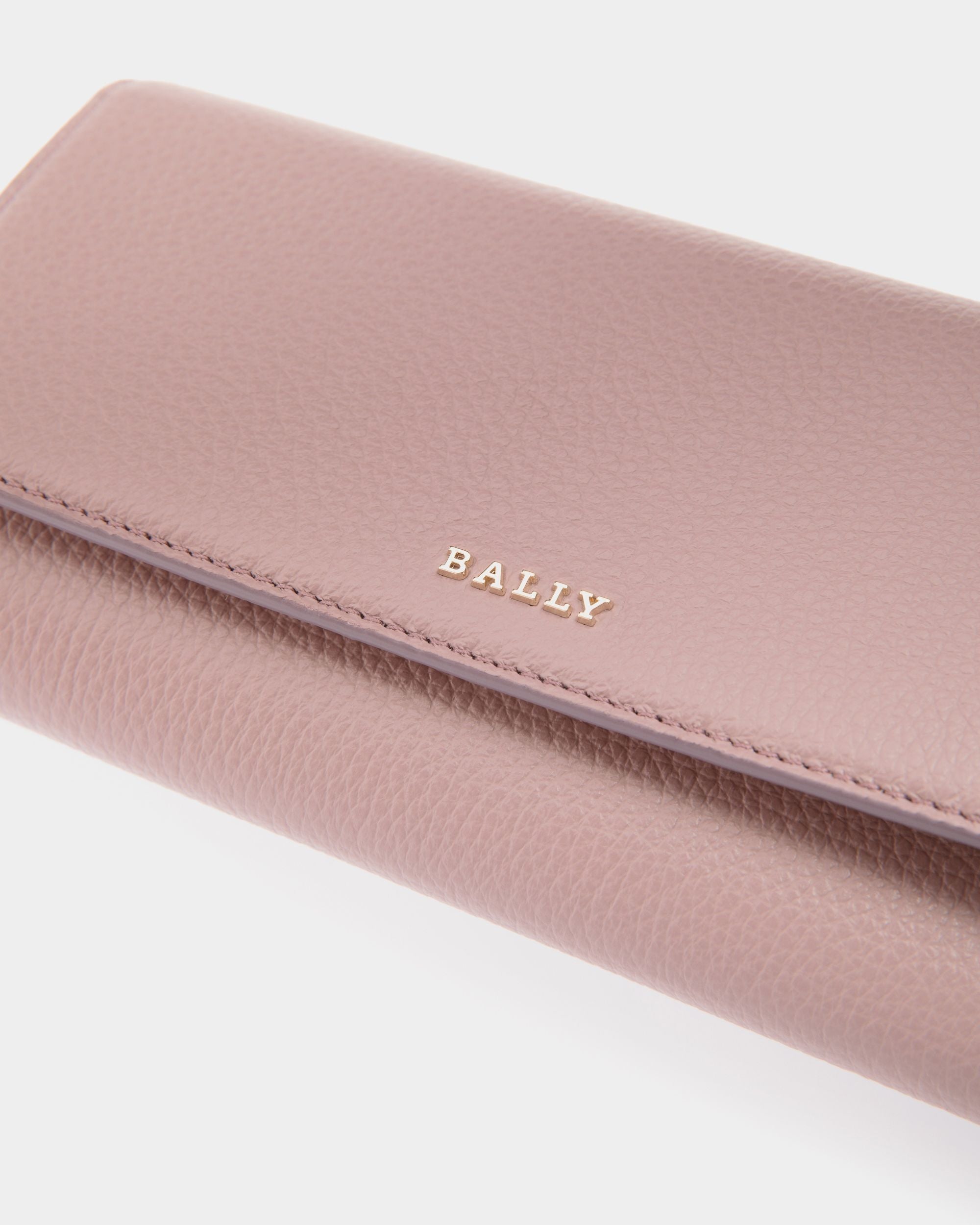 Portafoglio Continental In Pelle Granata Rosa - Donna - Bally - 04