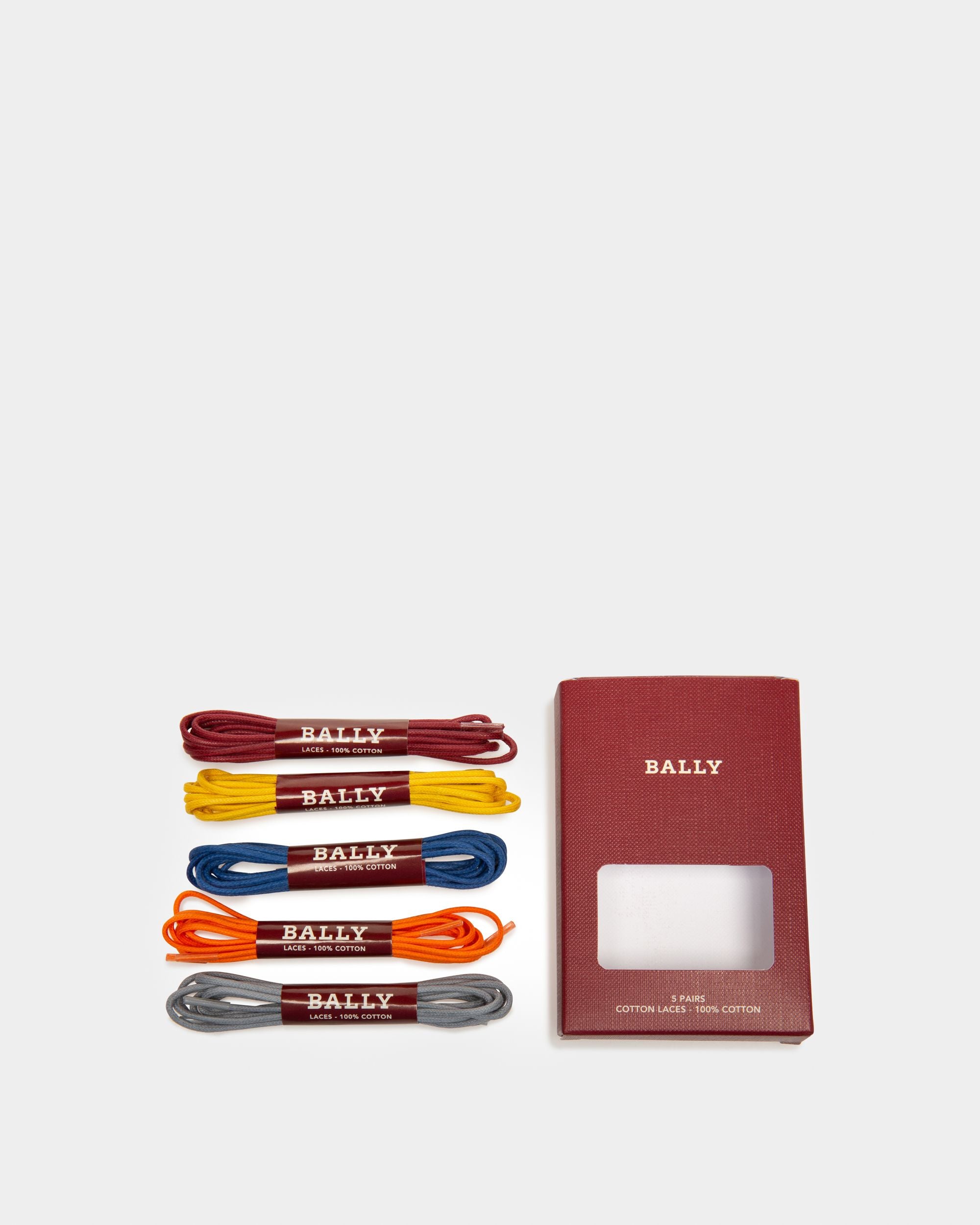 Set Di Lacci Per Scarpe In Cotone Multicolore - Uomo - Bally - 02