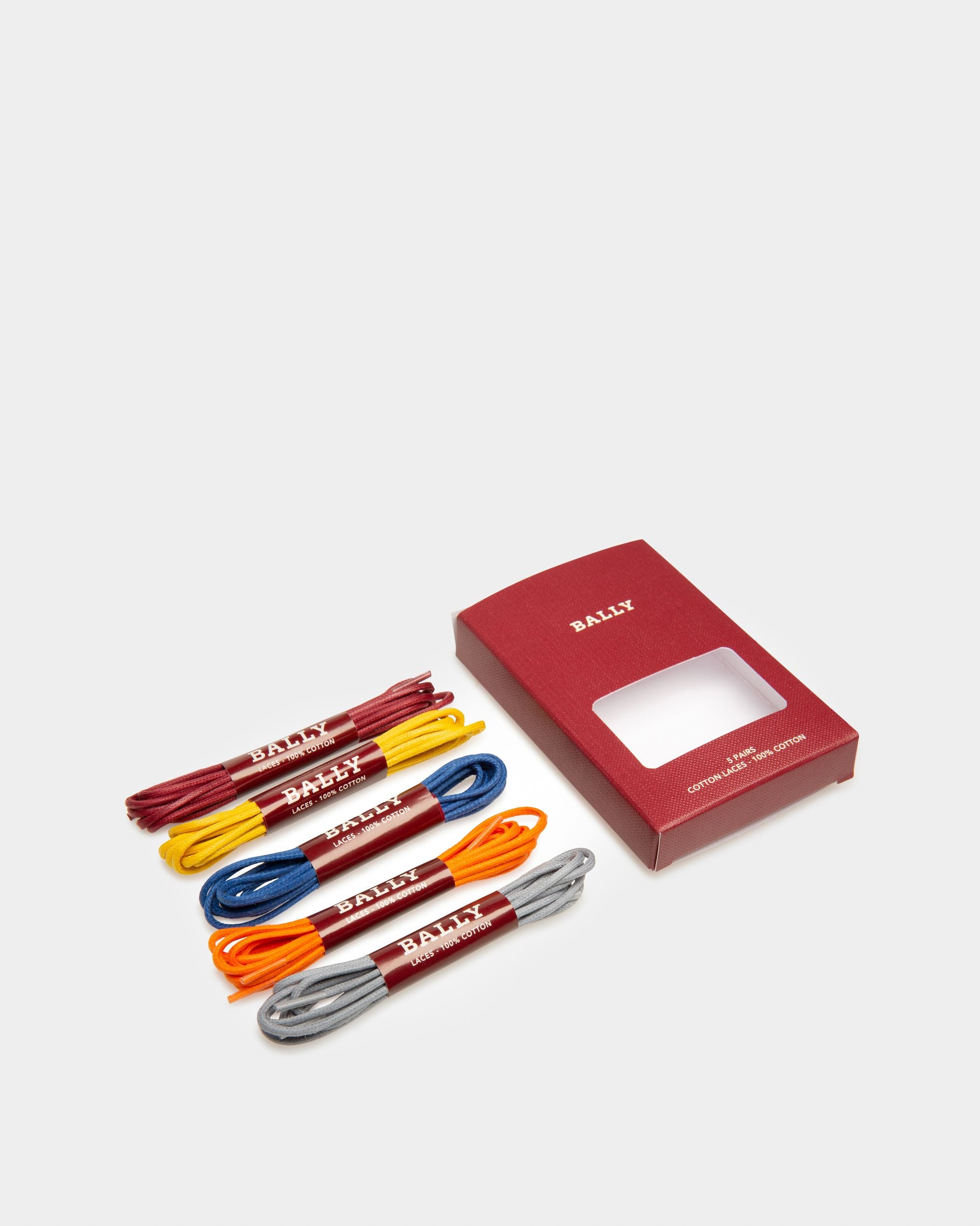 Set Di Lacci Per Scarpe In Cotone Multicolore - Uomo - Bally - 03