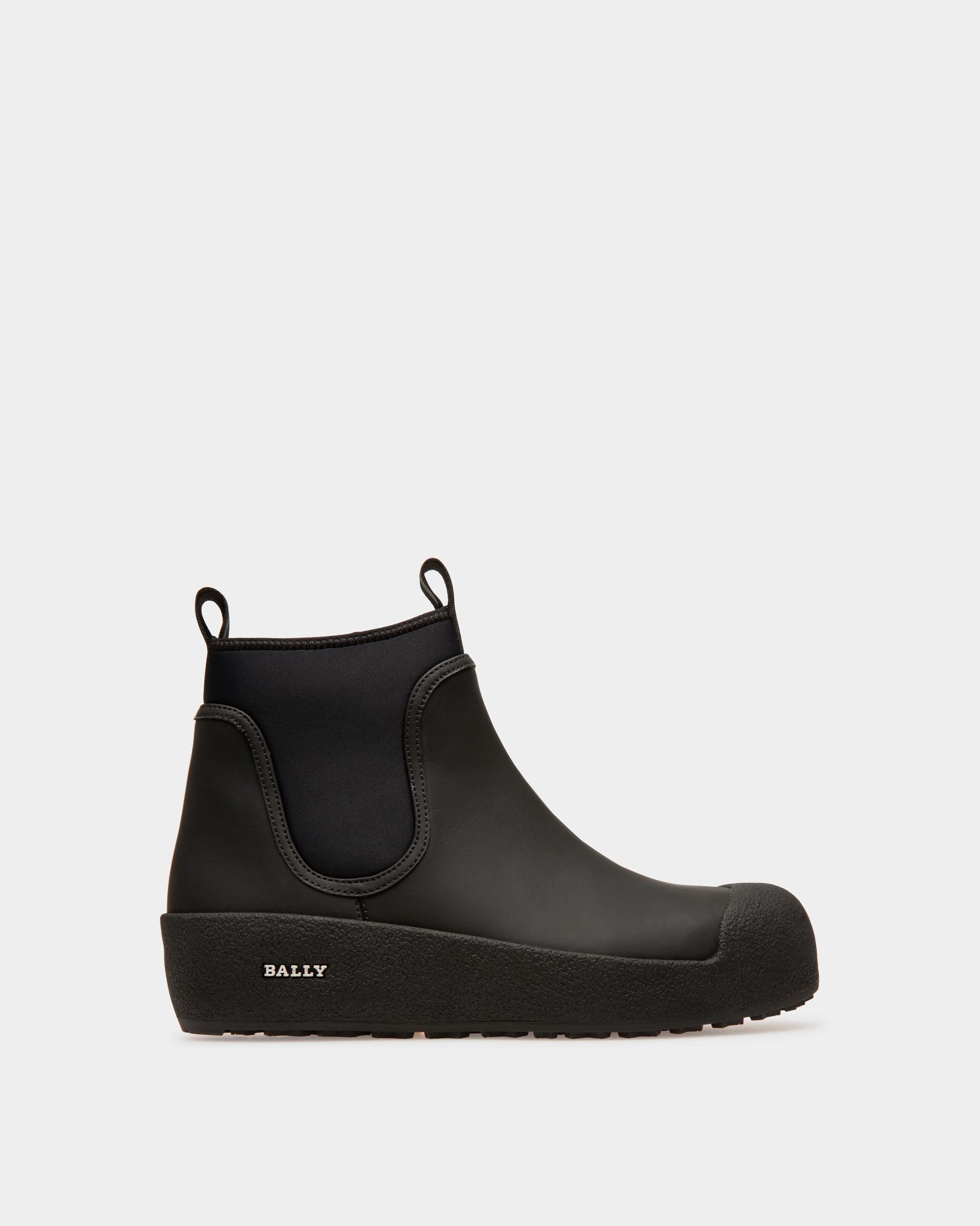 Gadey Stivale In Pelle E Gomma Nera - Donna - Bally - 01