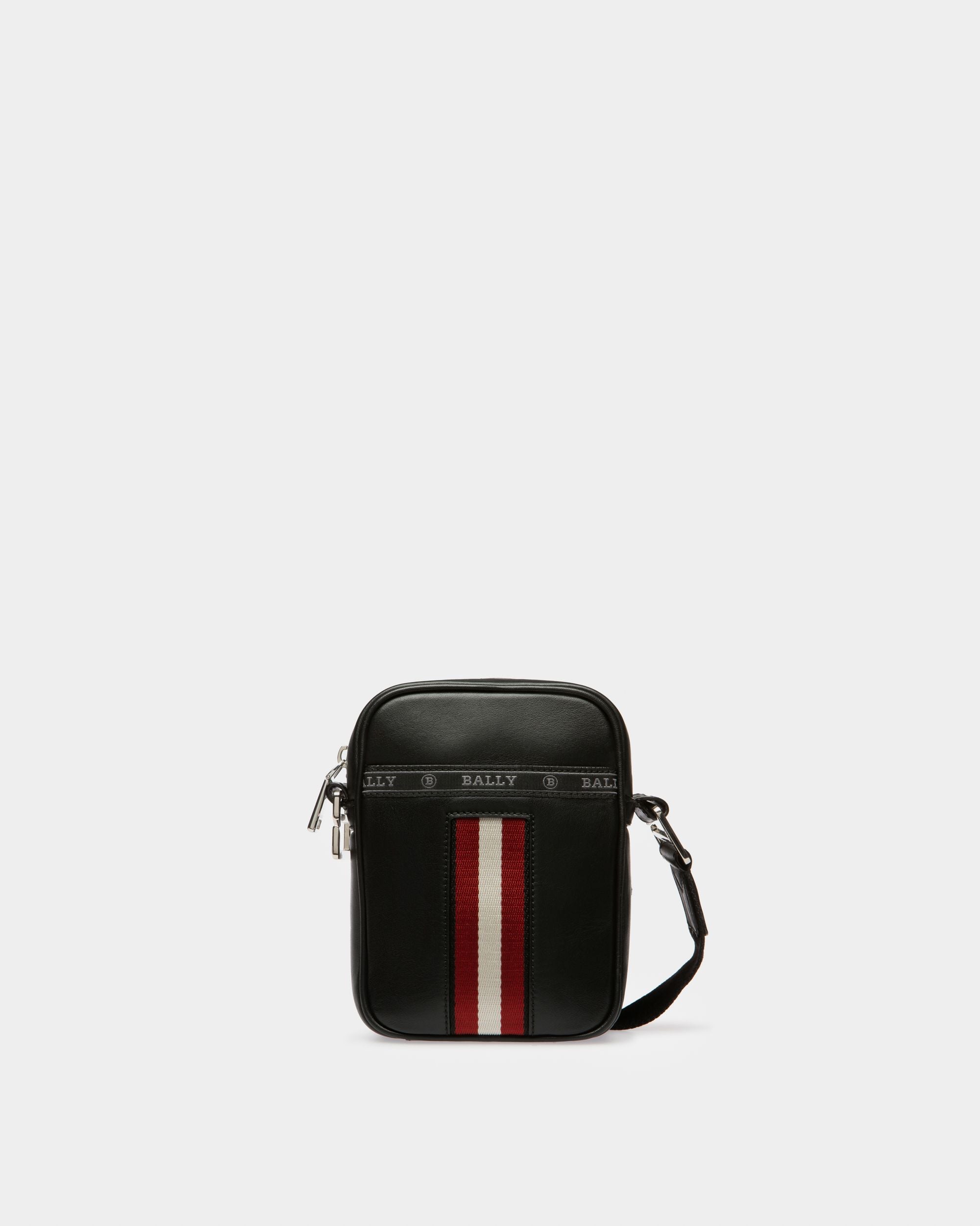 Heyot Borsa A Tracolla In Pelle E Tessuto Sintetico Nero - Uomo - Bally - 01
