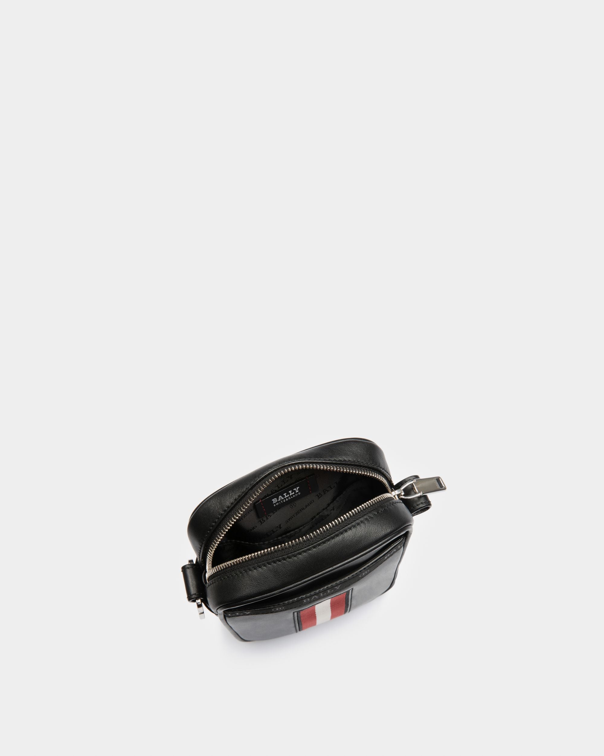 Heyot Borsa A Tracolla In Pelle E Tessuto Sintetico Nero - Uomo - Bally - 03