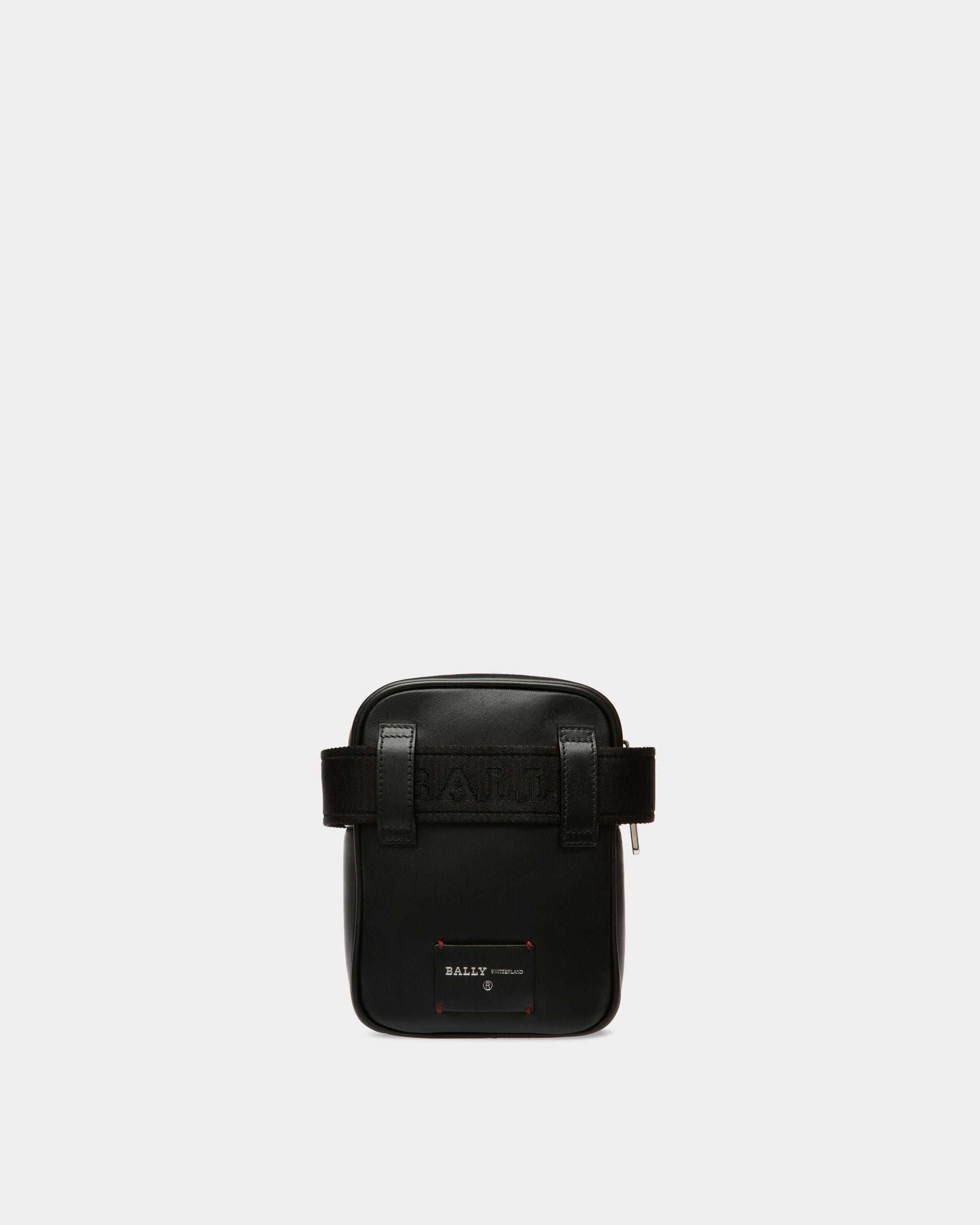 Heyot Borsa A Tracolla In Pelle E Tessuto Sintetico Nero - Uomo - Bally - 05