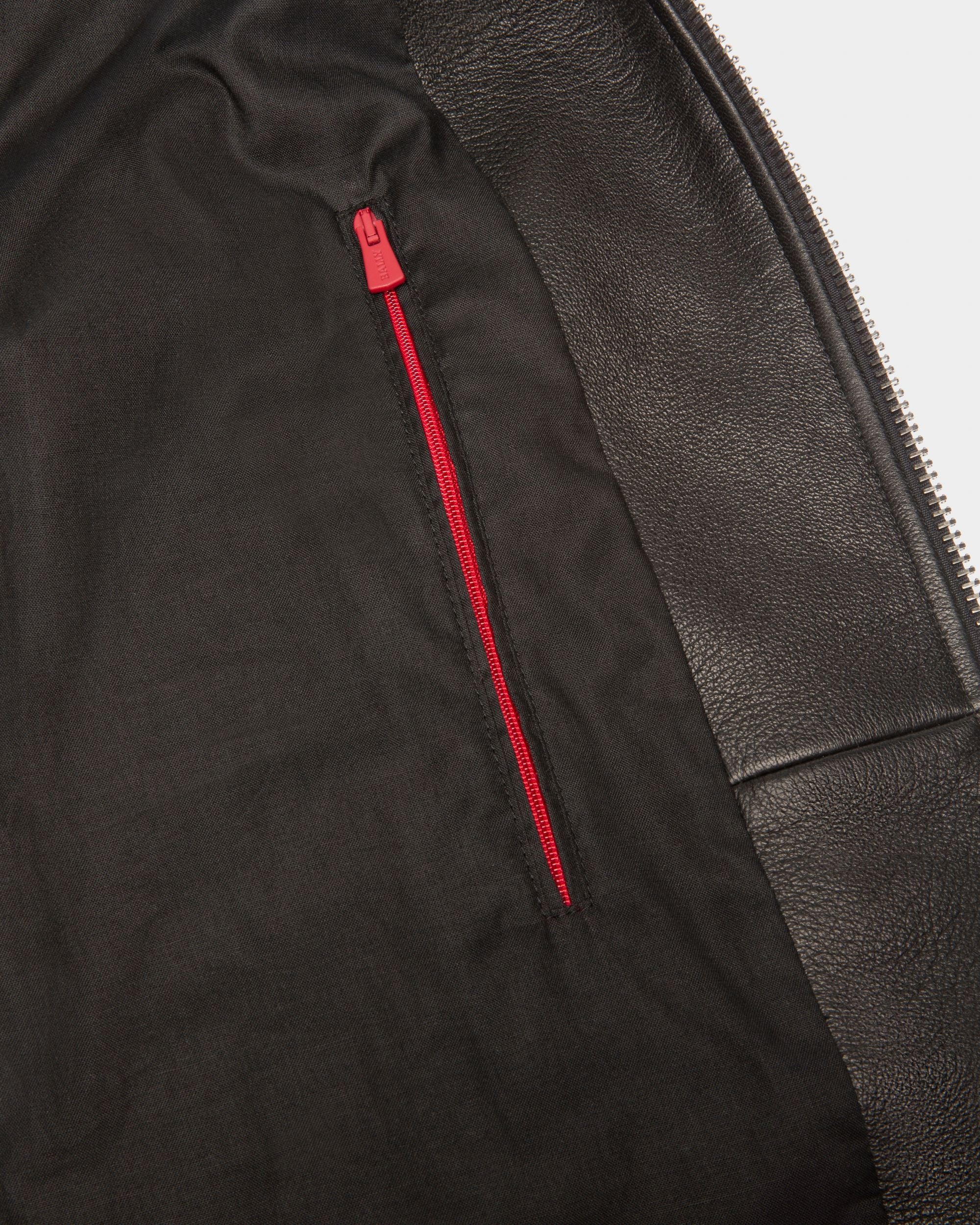 Giubbotto In Pelle Nera - Uomo - Bally - 03