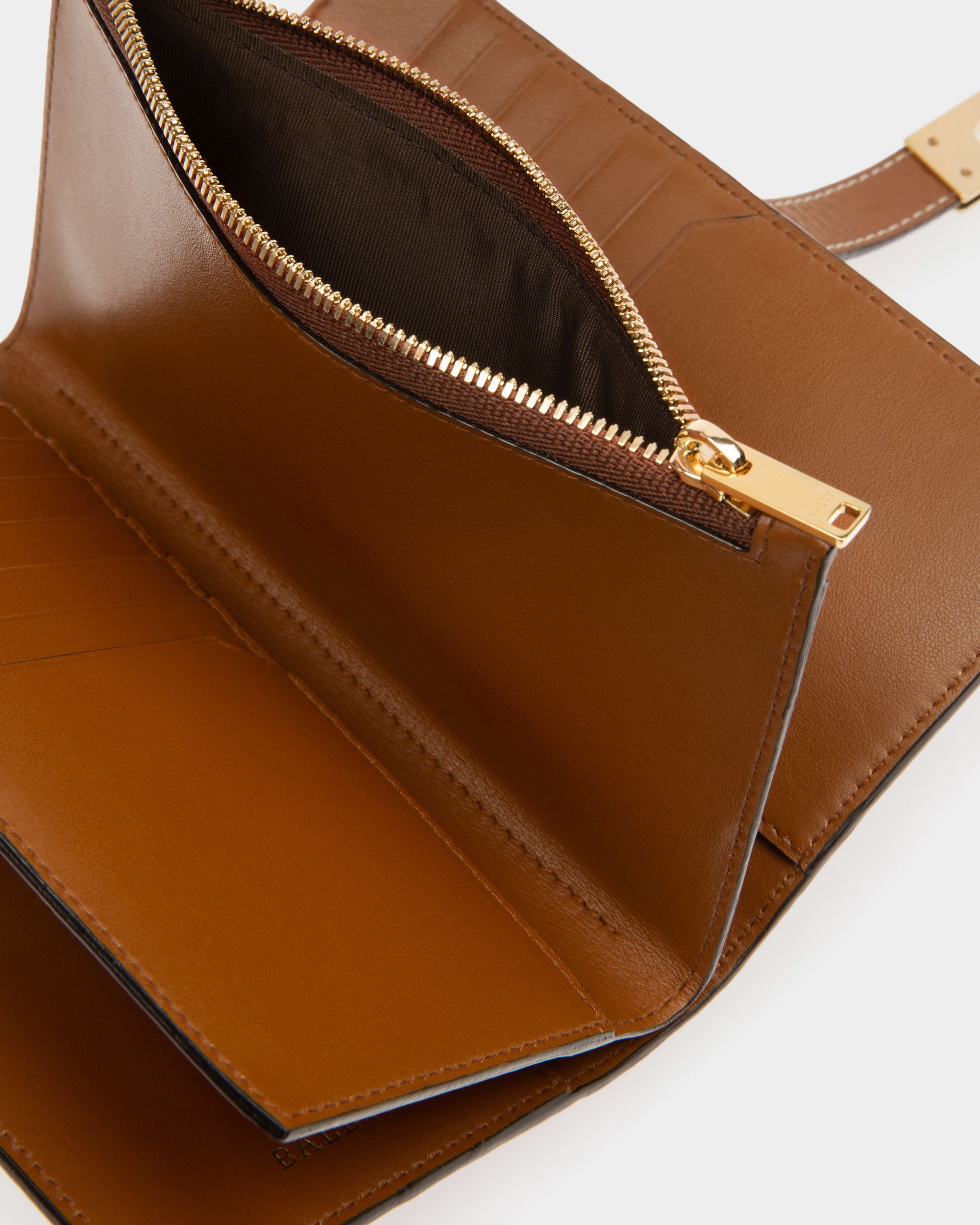 Amber Portafoglio In Pelle Marrone - Donna - Bally - 04
