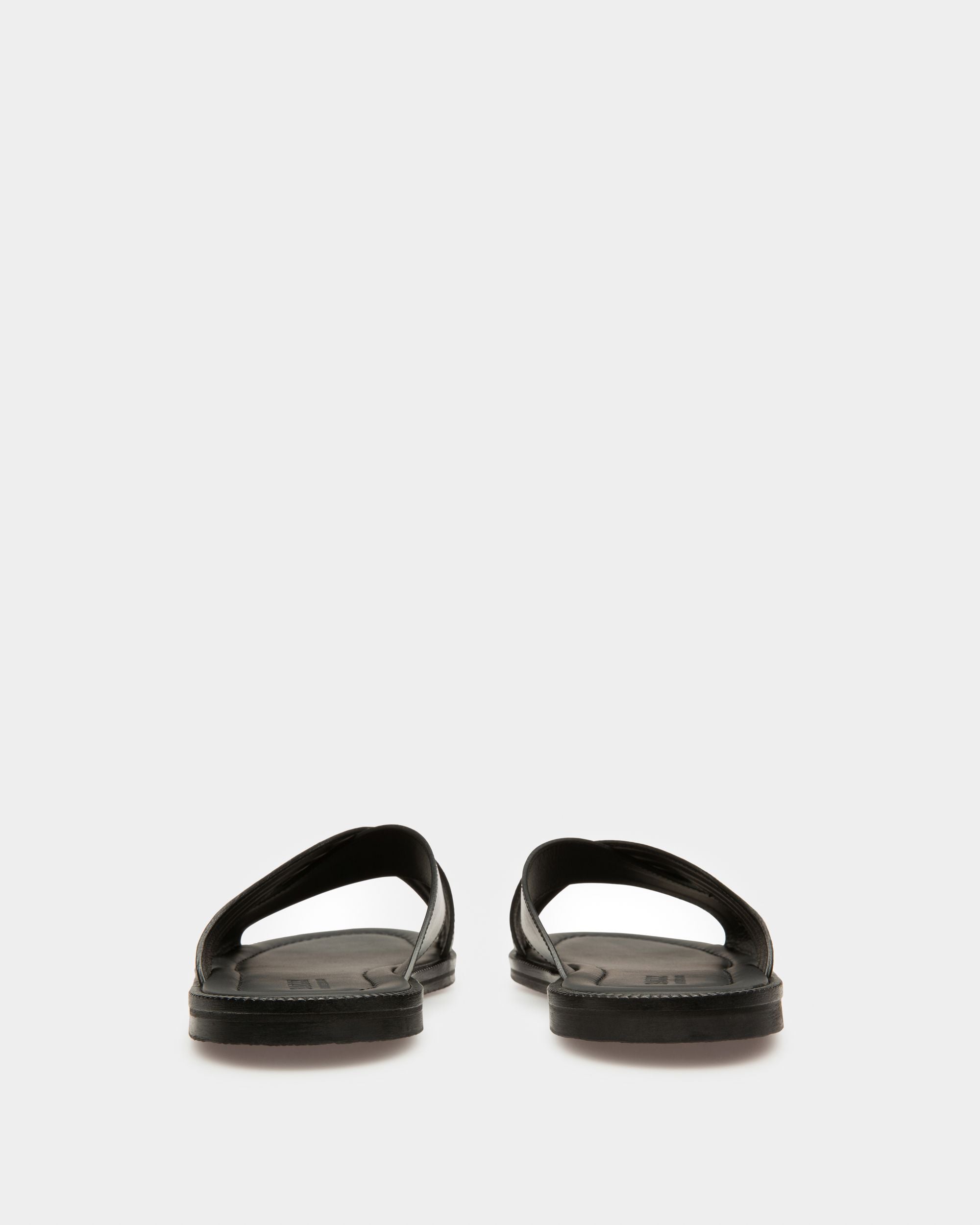 Jaabir Sandali In Pelle Nera - Uomo - Bally - 03