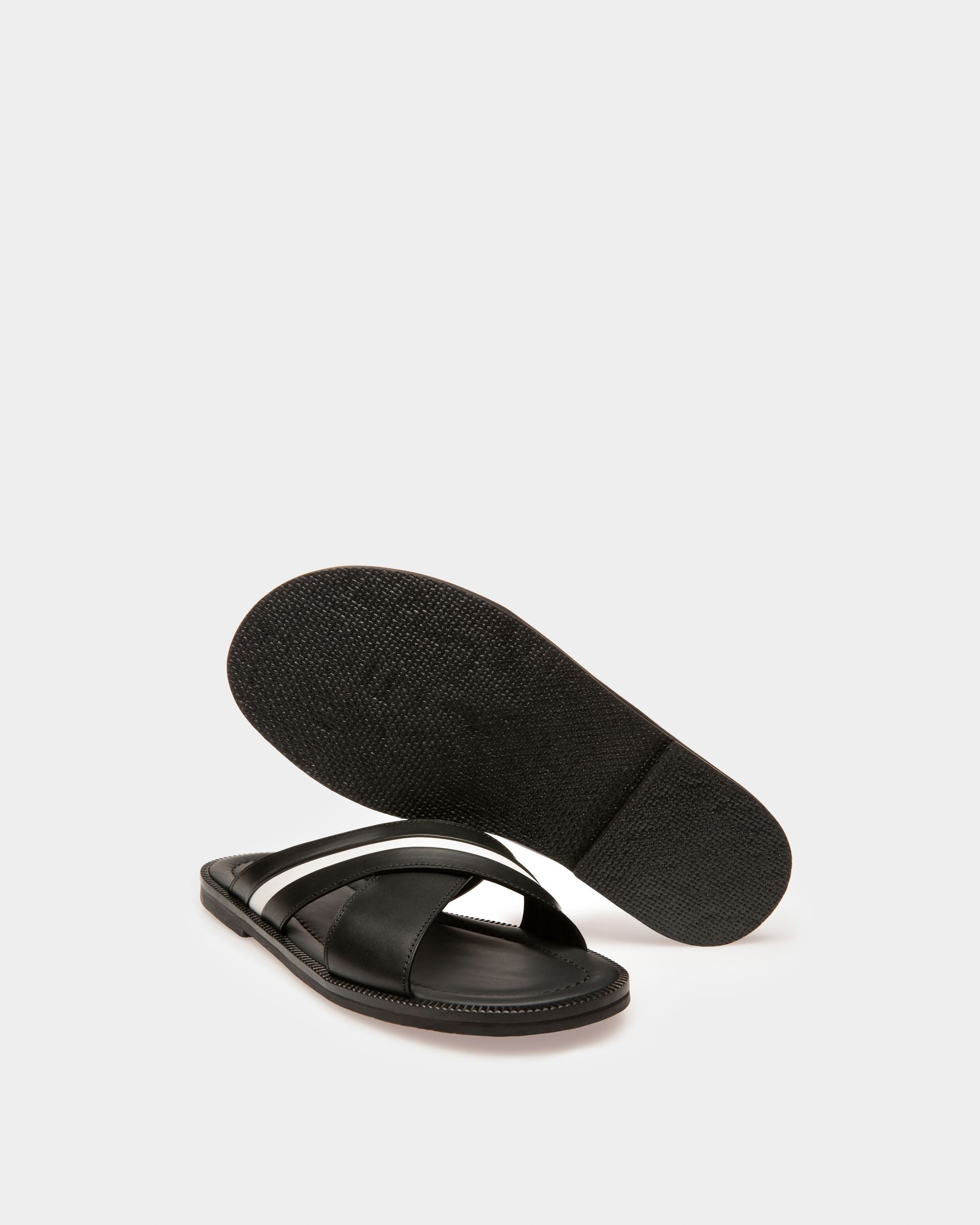 Jaabir Sandali In Pelle Nera - Uomo - Bally - 04