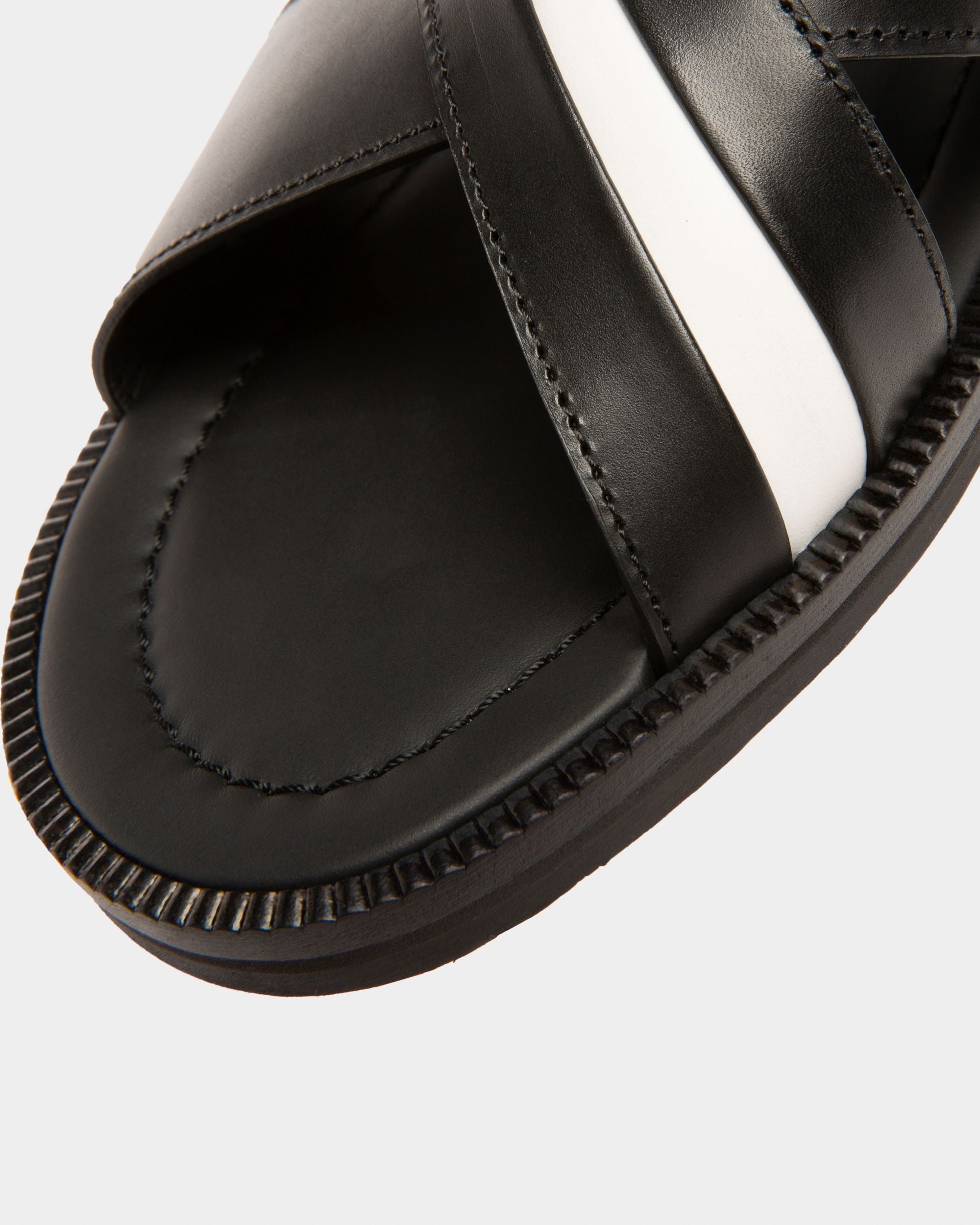 Jaabir Sandali In Pelle Nera - Uomo - Bally - 05