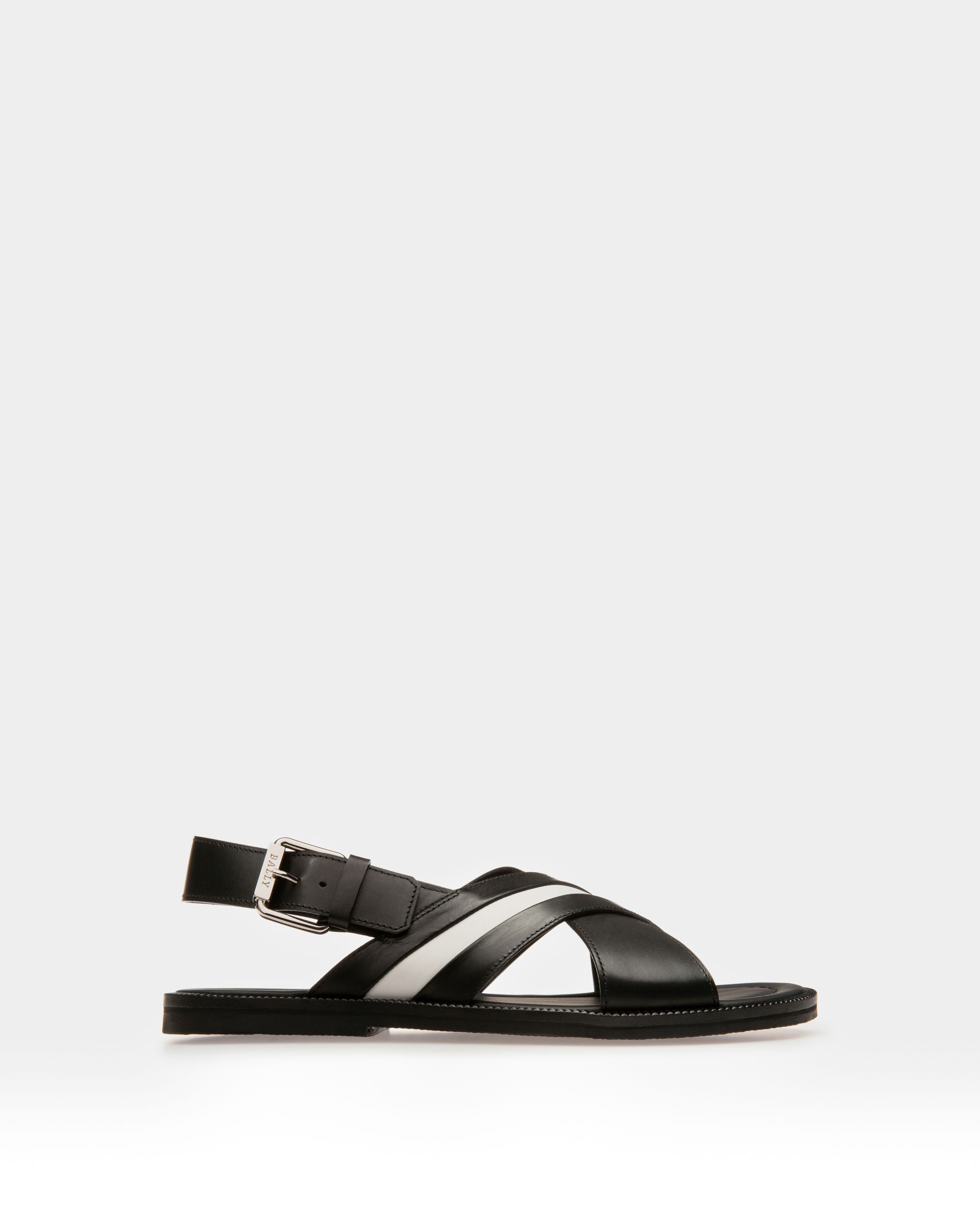 Jameel Sandali In Pelle Nera - Uomo - Bally - 01