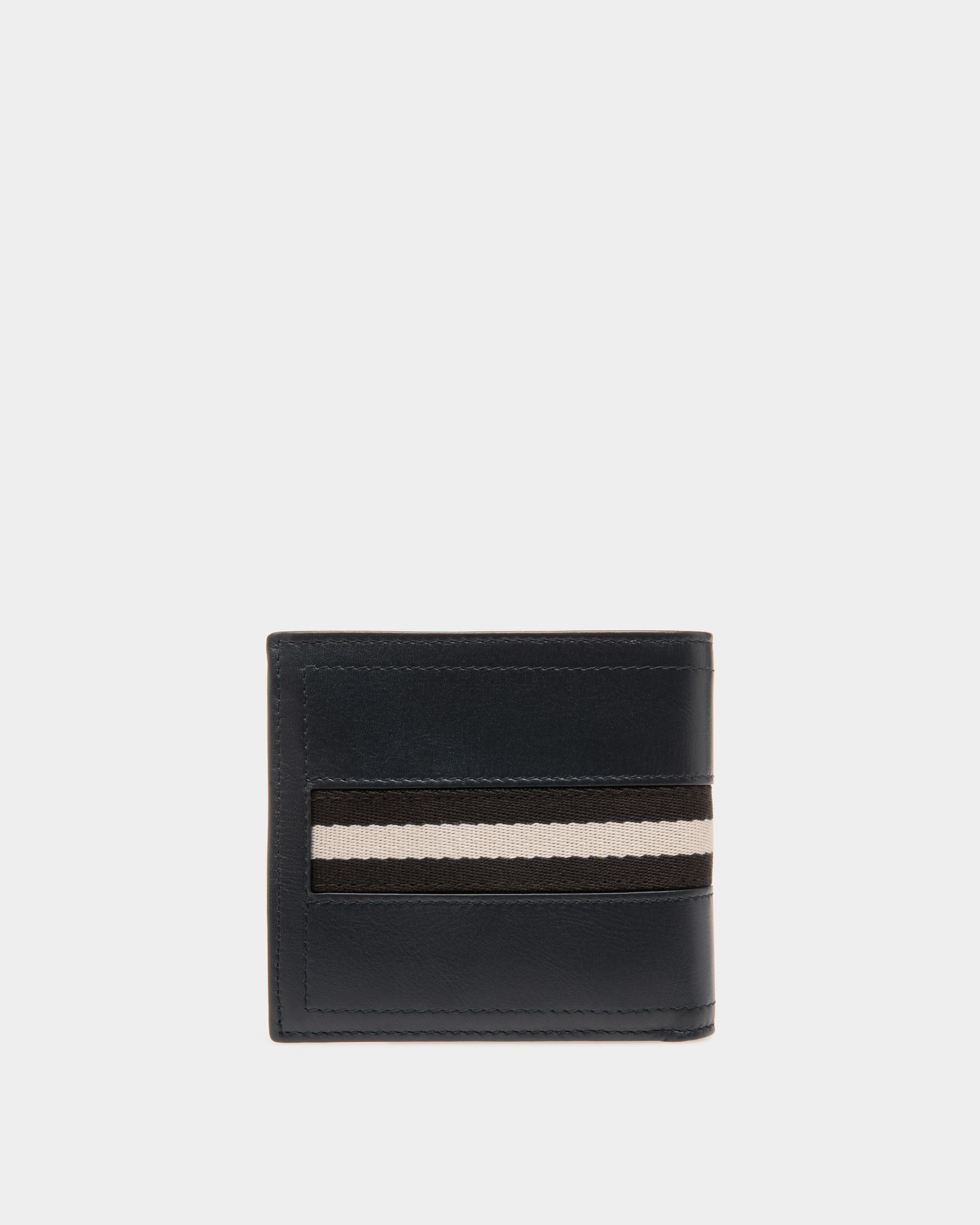 Coin Wallet In Blue Leather - Uomo - Bally - 02