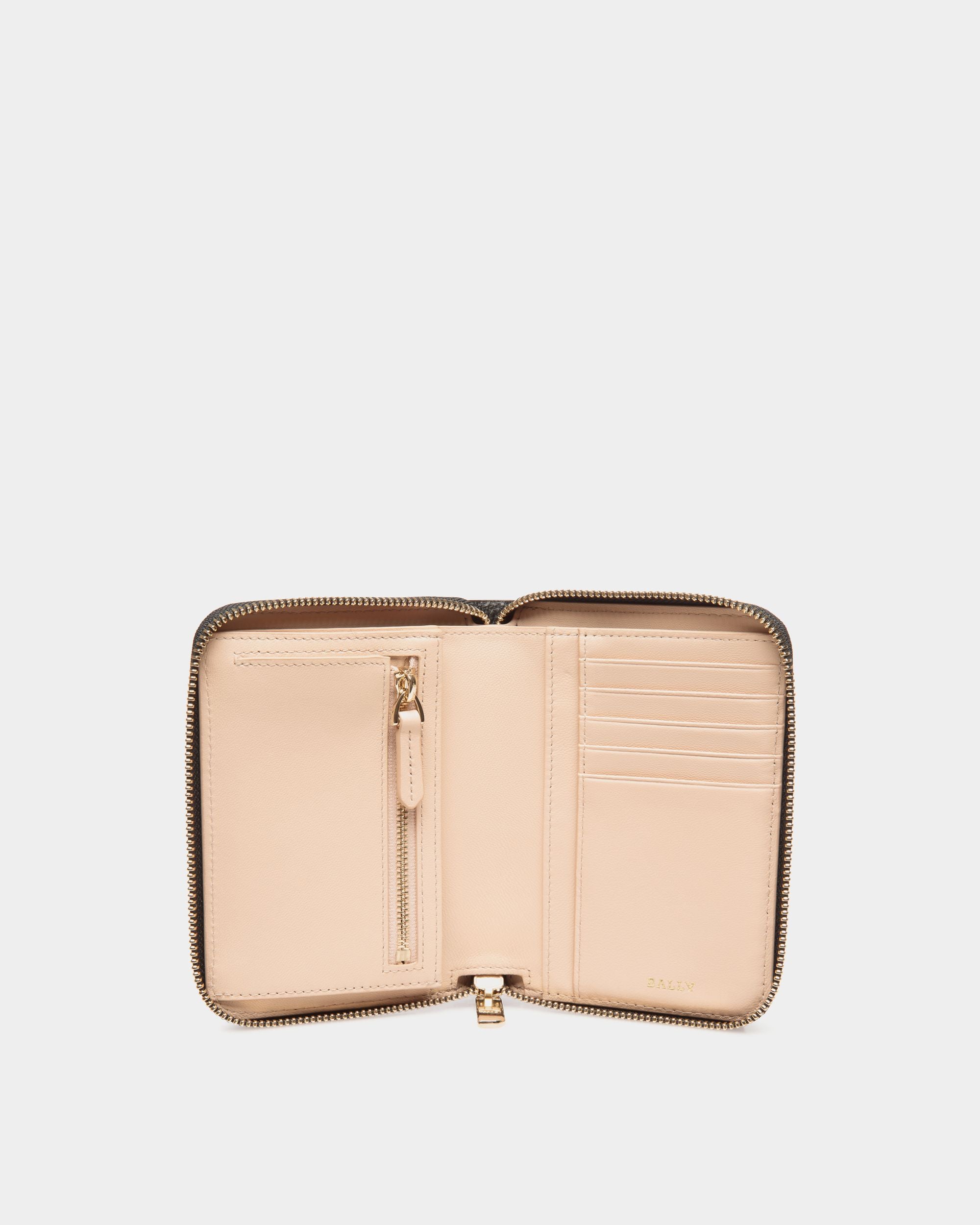 Zip Around Wallet In Black Bovine - Donna - Bally - 03