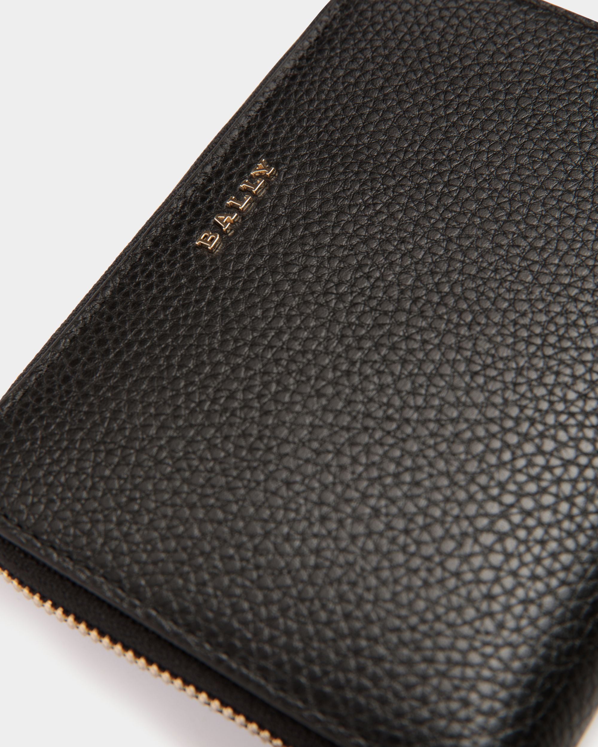 Zip Around Wallet In Black Bovine - Donna - Bally - 04