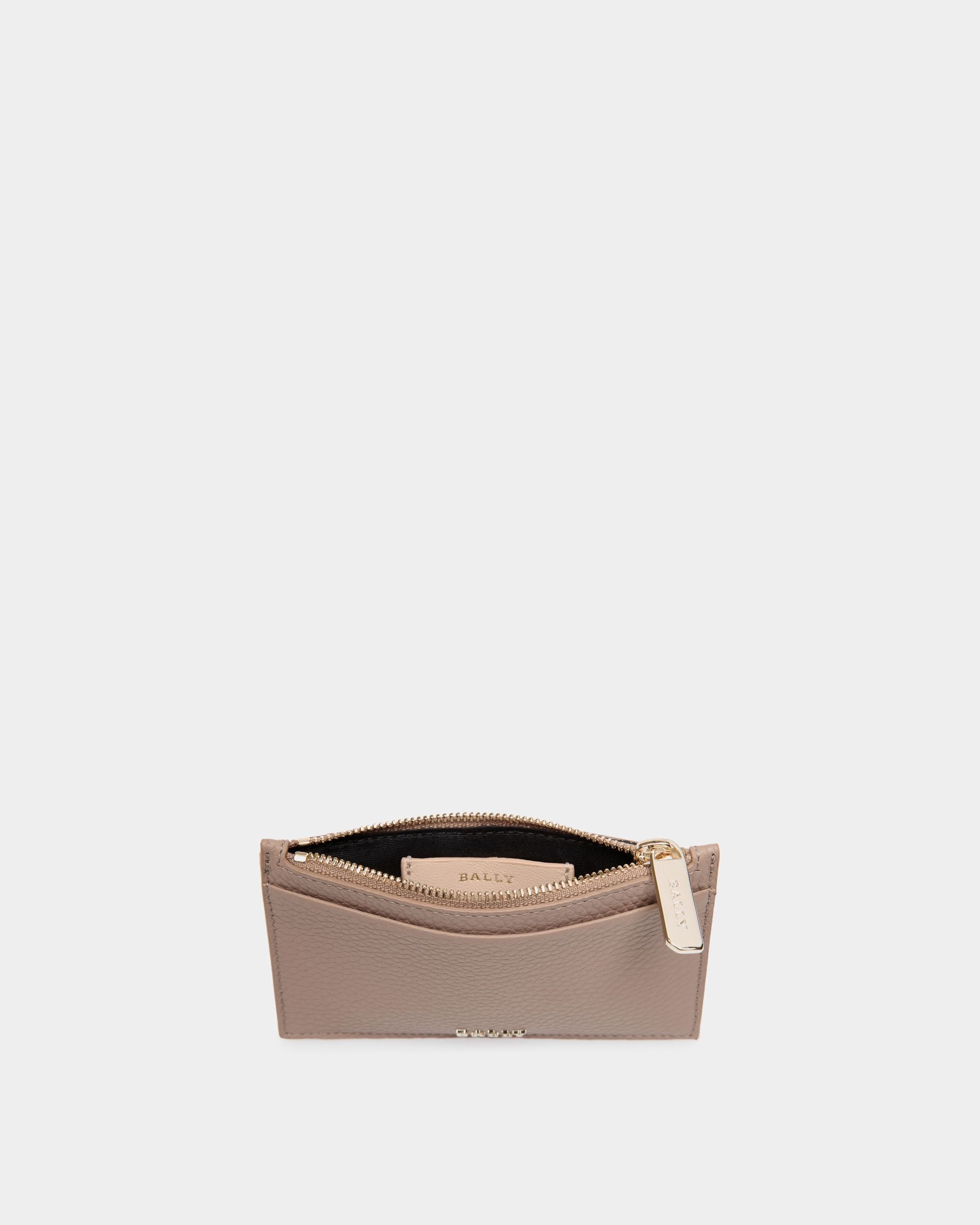 Business Card Holder In Pink Leather - Donna - Bally - 03