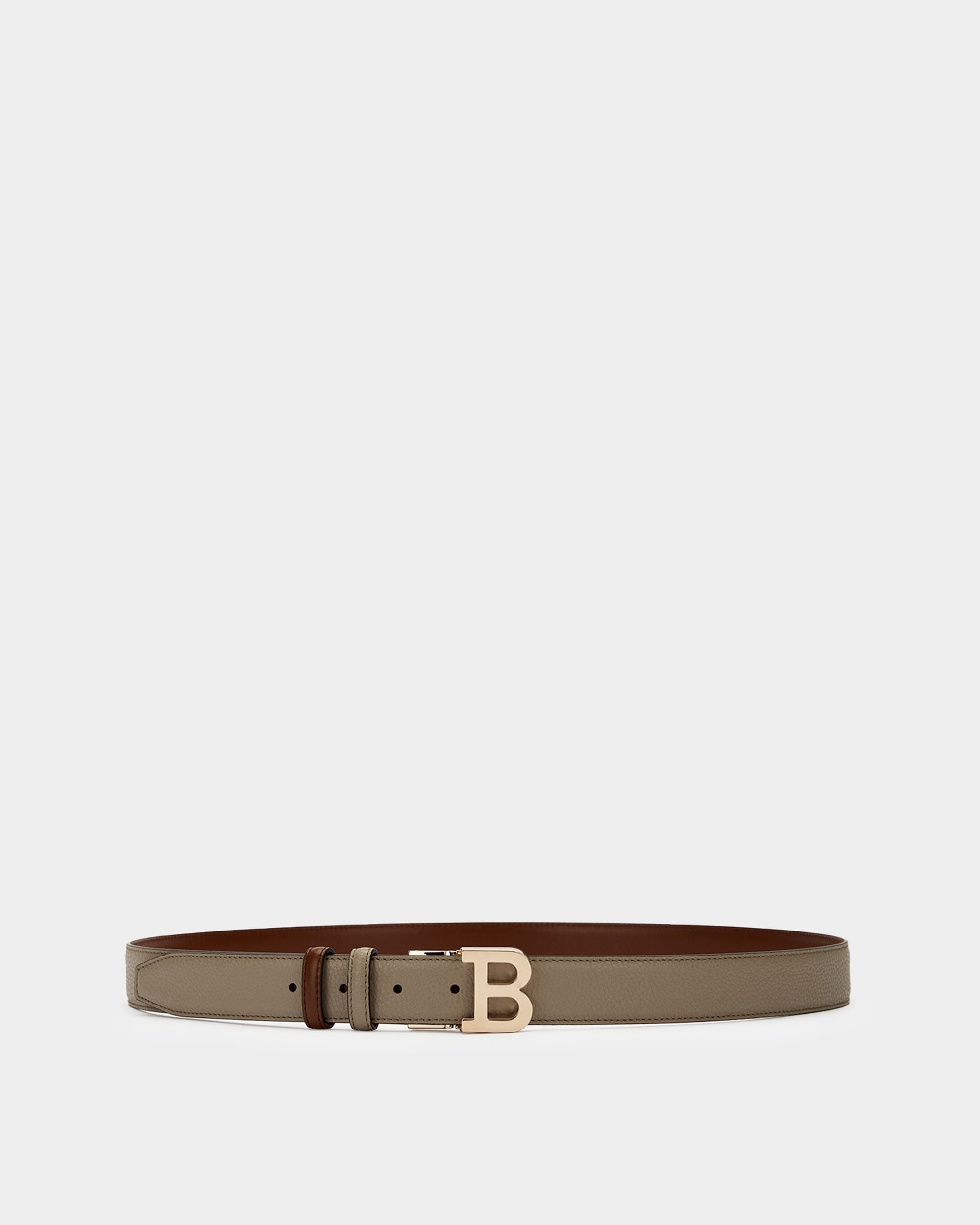 Women's Grey Leather Belt - Donna - Bally - 01