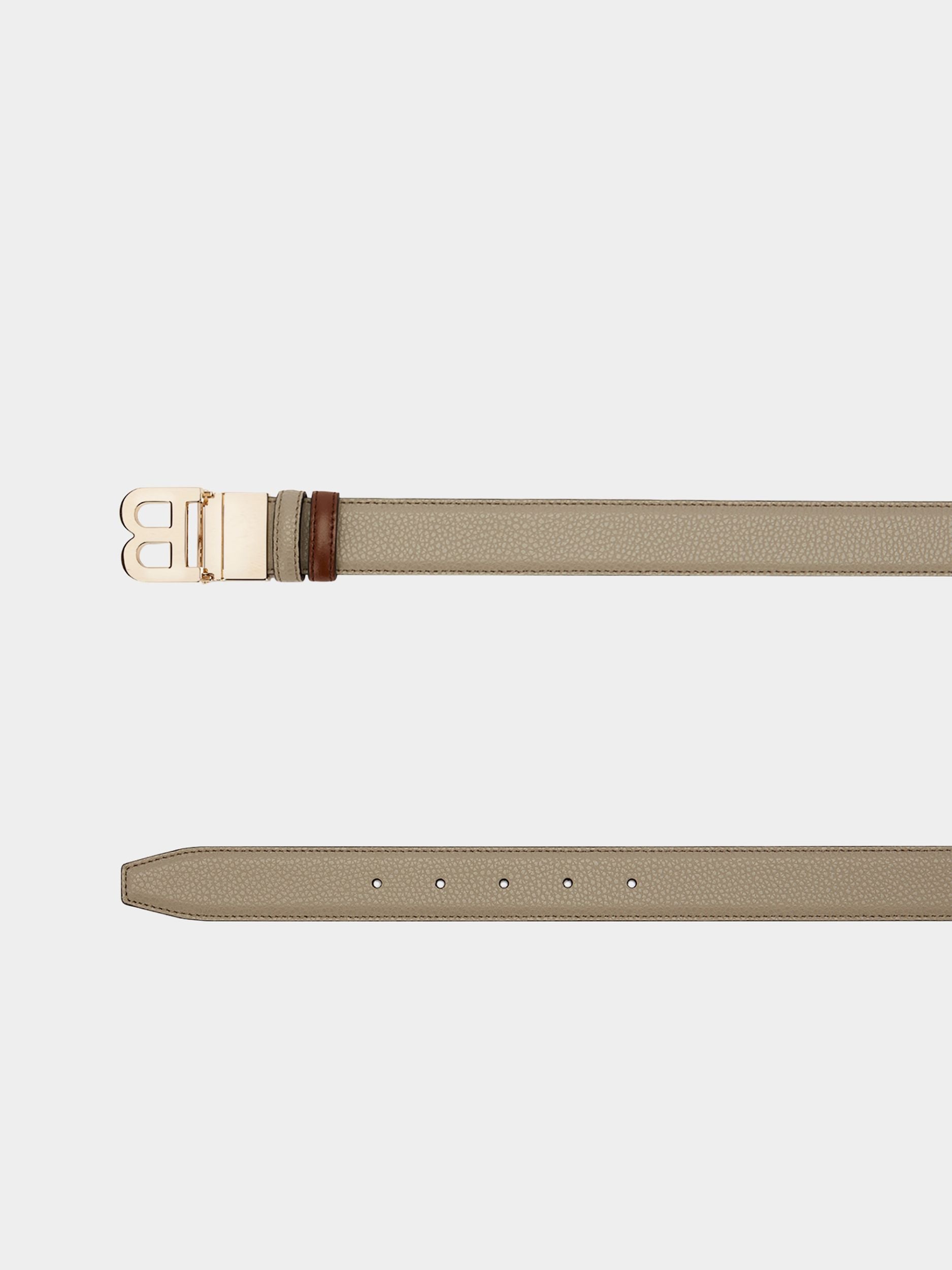 Women's Grey Leather Belt - Donna - Bally - 02