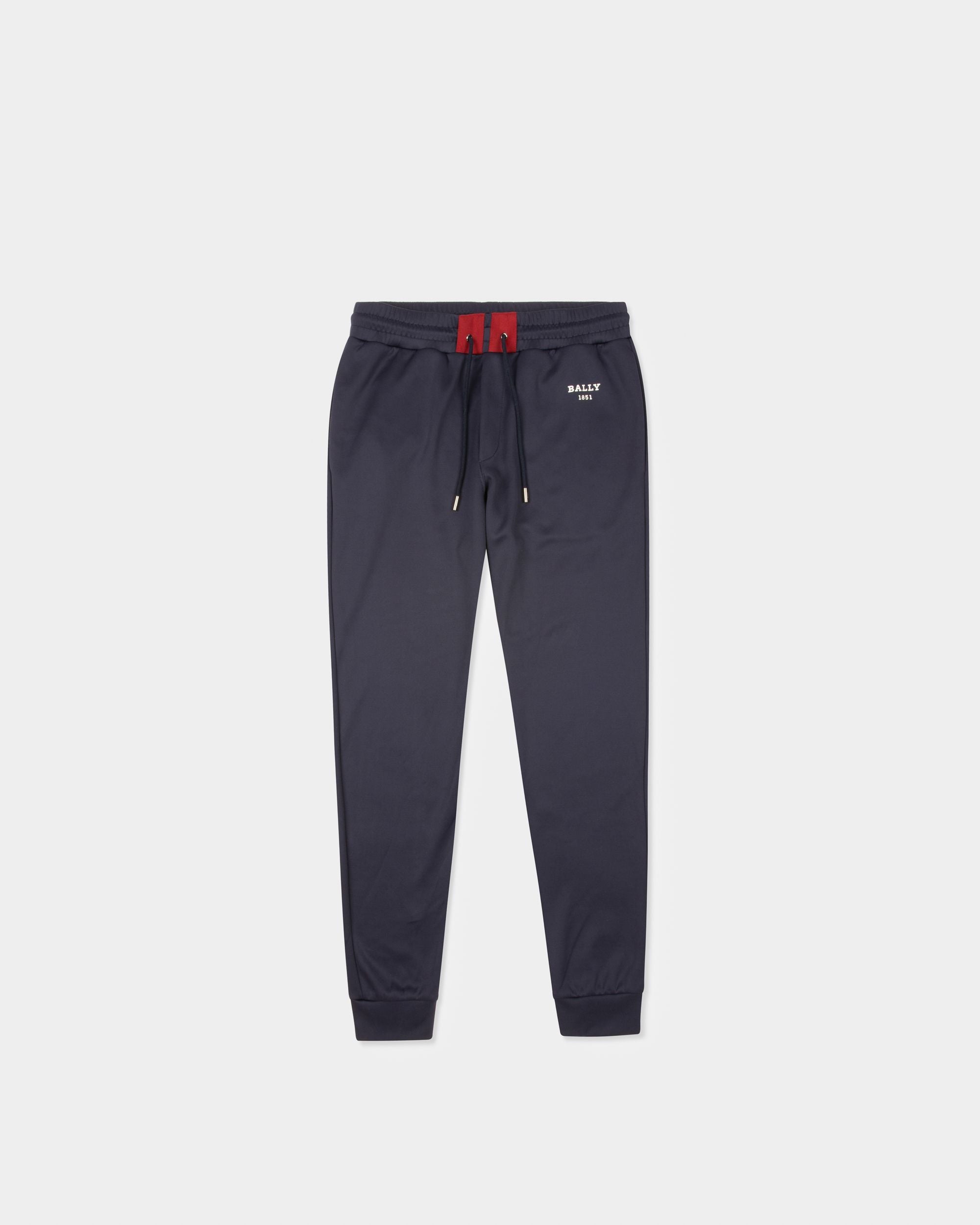 Pantaloni Tuta In Cotone Tecnico Blu Navy - Uomo - Bally - 01