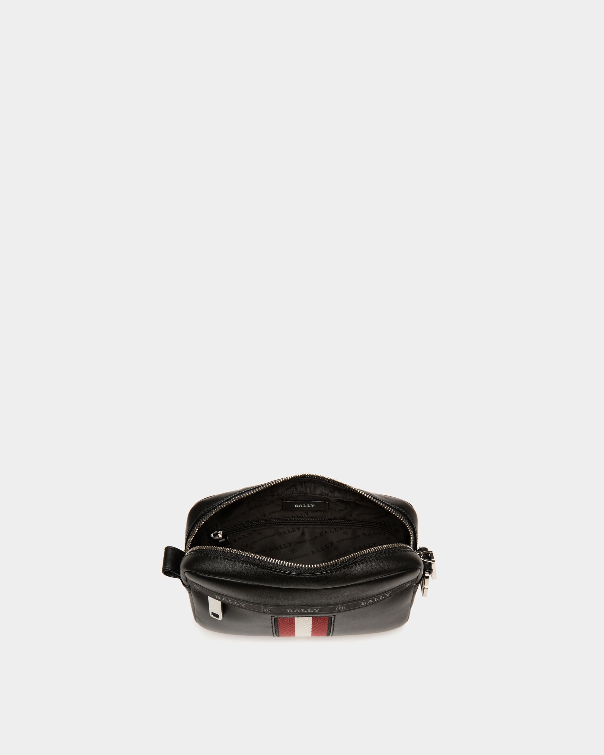 Hal Borsa A Tracolla In Pelle Nera - Uomo - Bally - 05