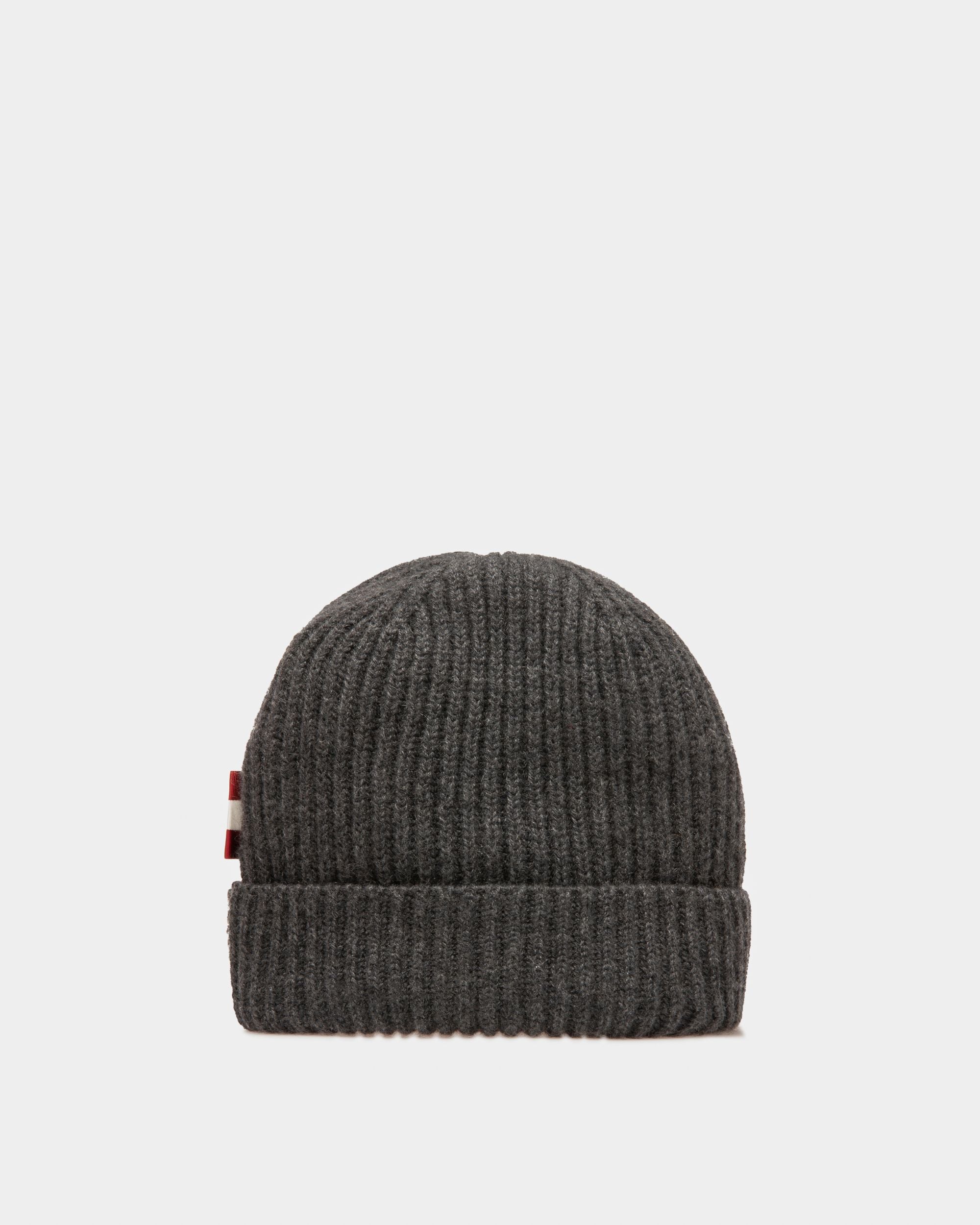 Cappello A Cuffia In Cachemire Grigio Scuro - Uomo - Bally - 01