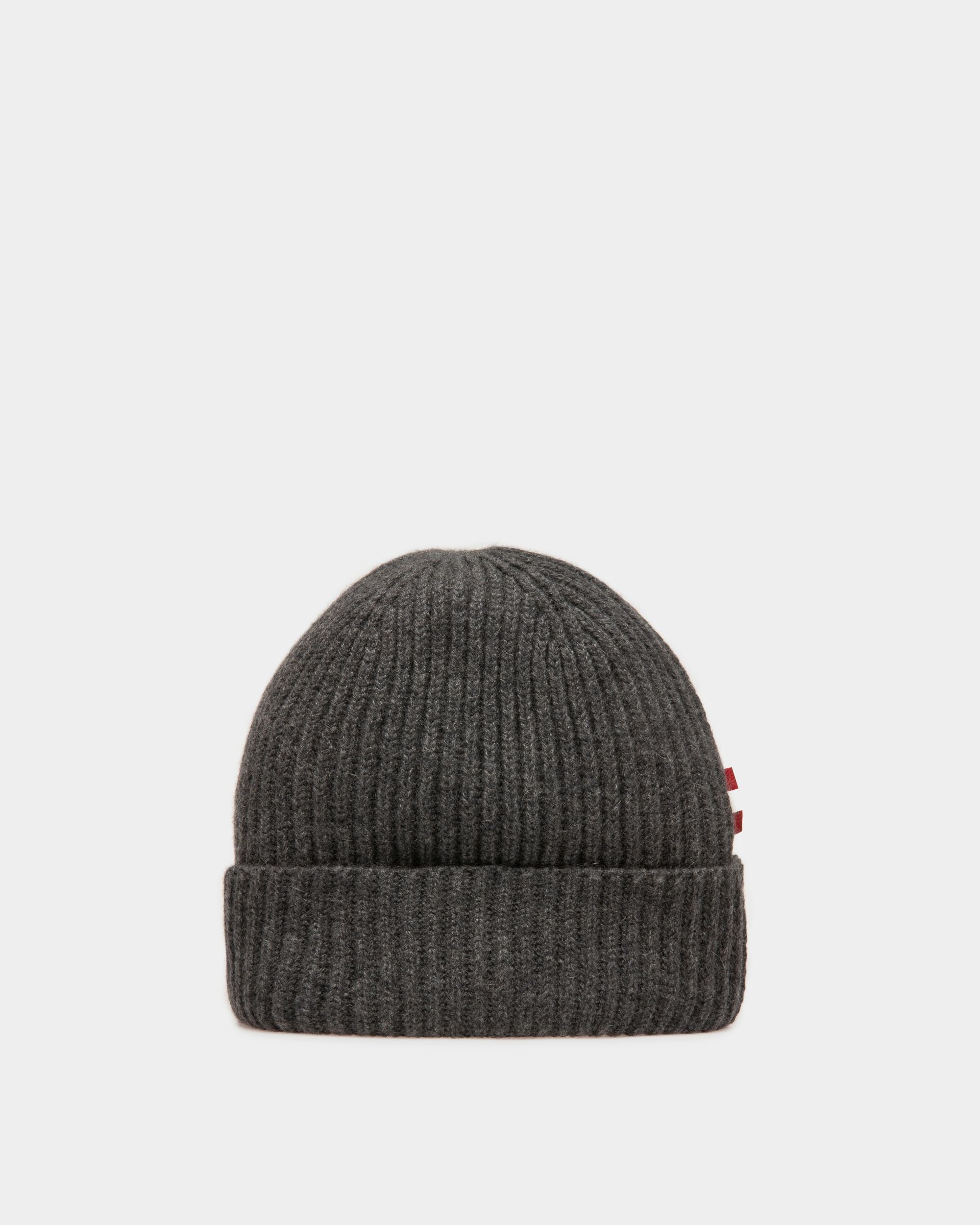 Cappello A Cuffia In Cachemire Grigio Scuro - Uomo - Bally - 02