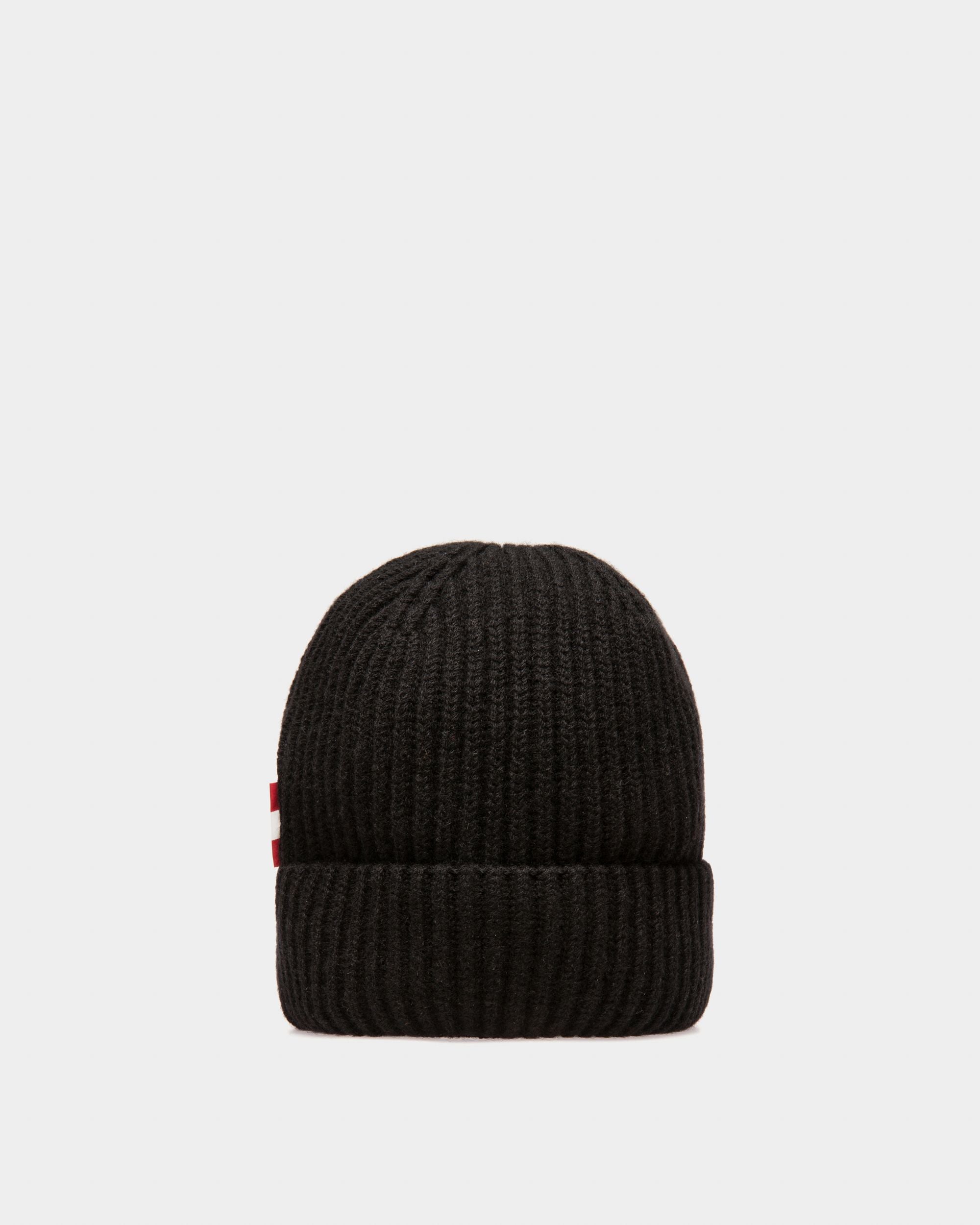 Berretto A Coste In Cashmere Nero - Uomo - Bally - 02