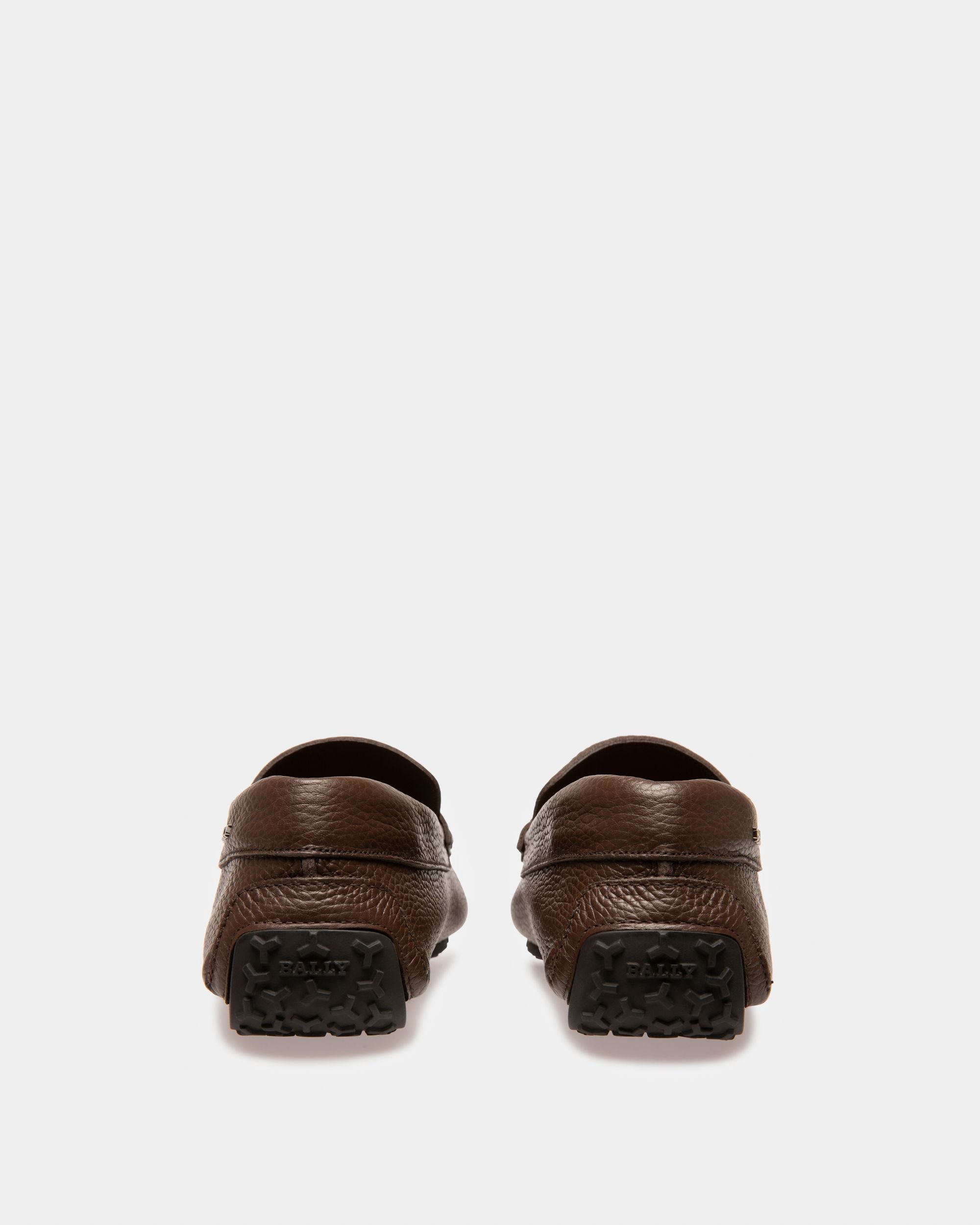 Parsal Scarpa Da Guida In Pelle Color Caffè - Uomo - Bally - 04