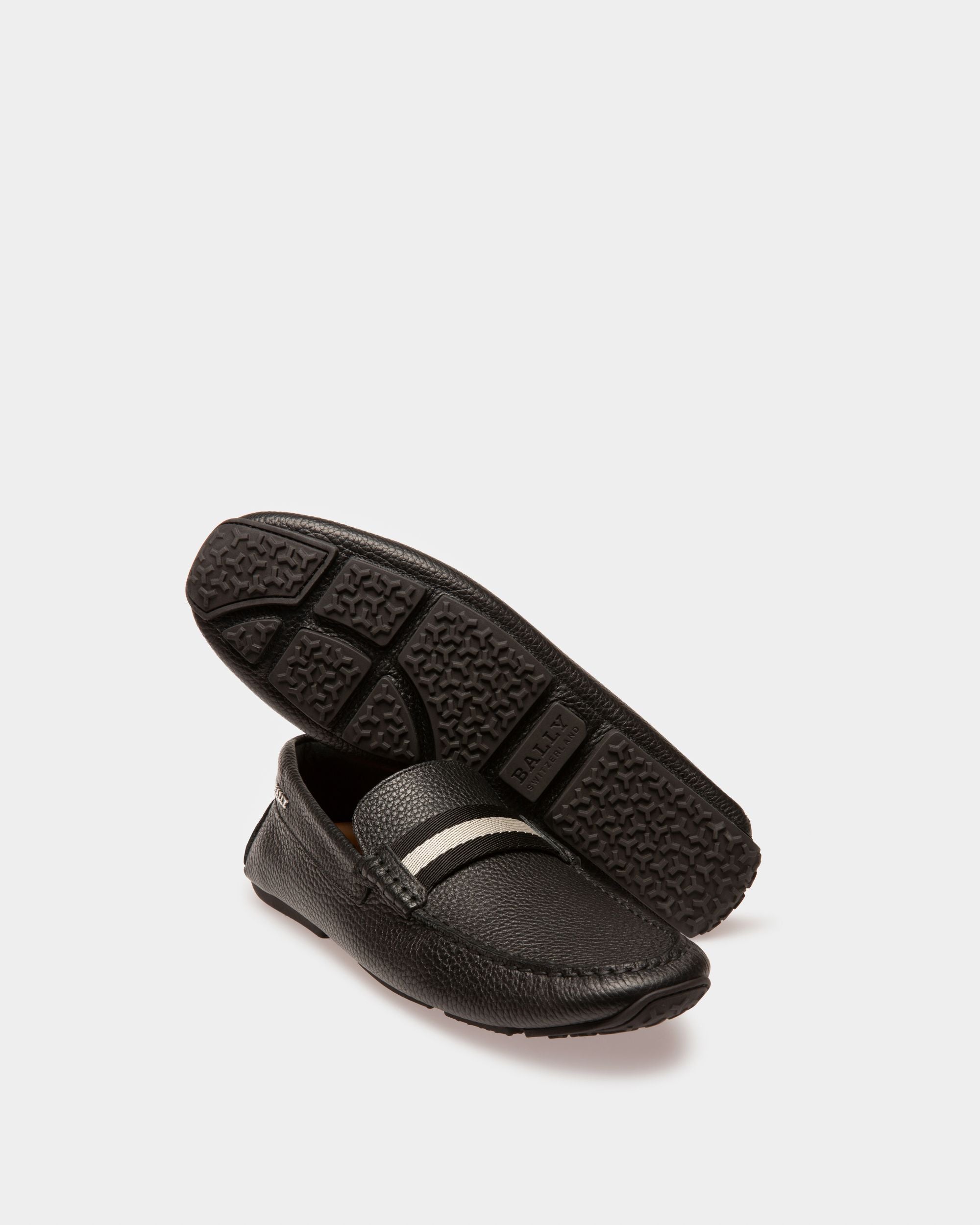 Pearce Scarpa Da Guida In Pelle Nera - Uomo - Bally - 05