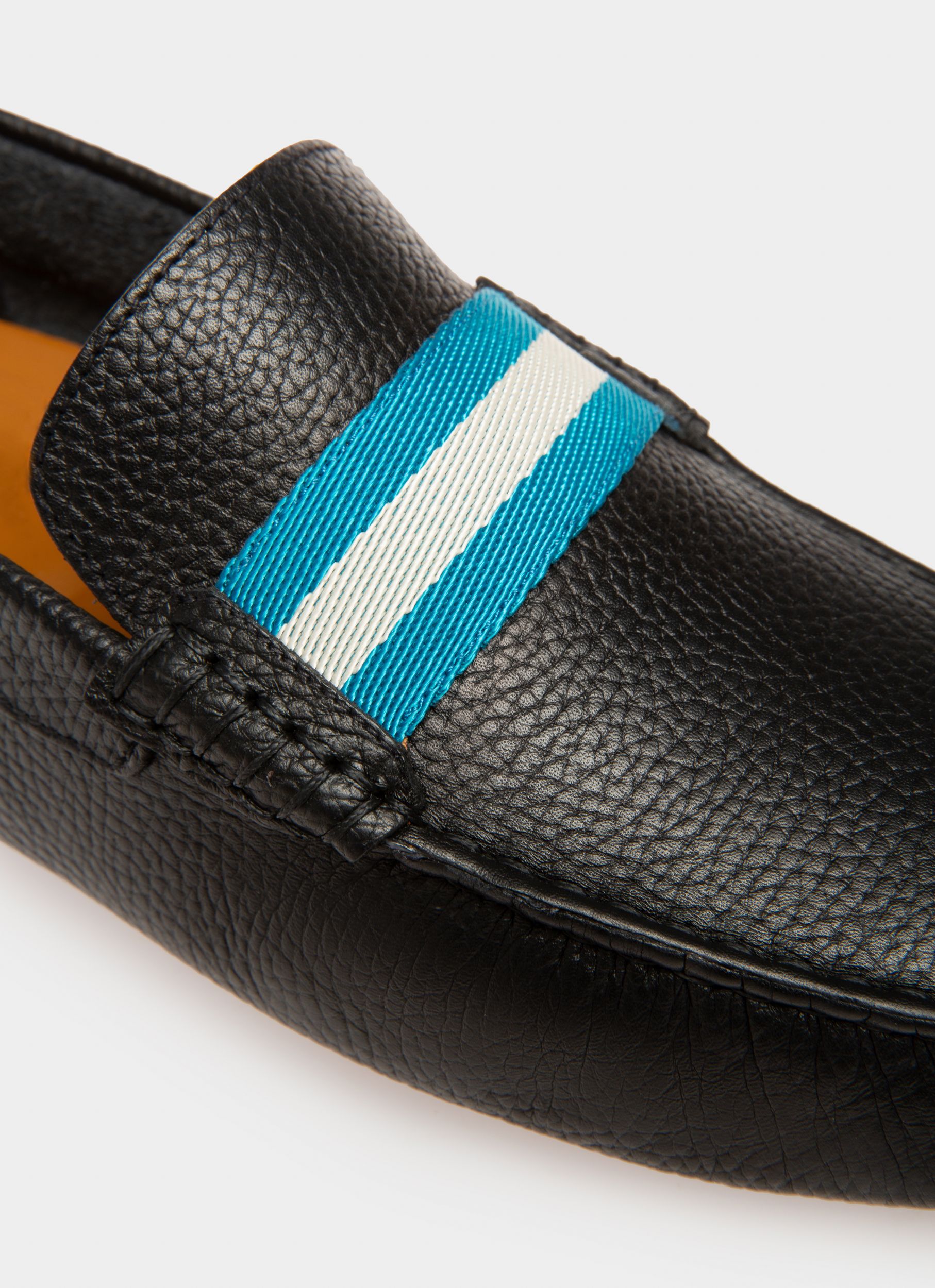 Driver Pilot In Pelle Granata Nera - Uomo - Bally - 02