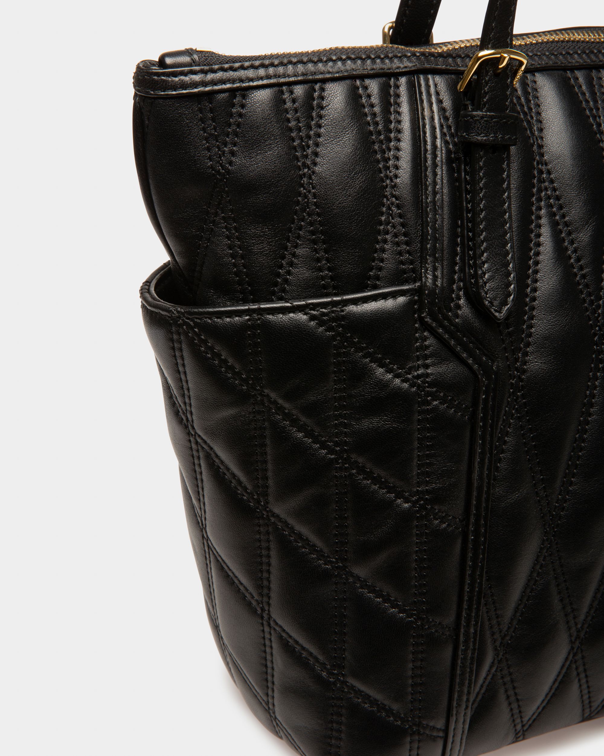 Damirah Tote Bag In Pelle Nera - Donna - Bally - 04