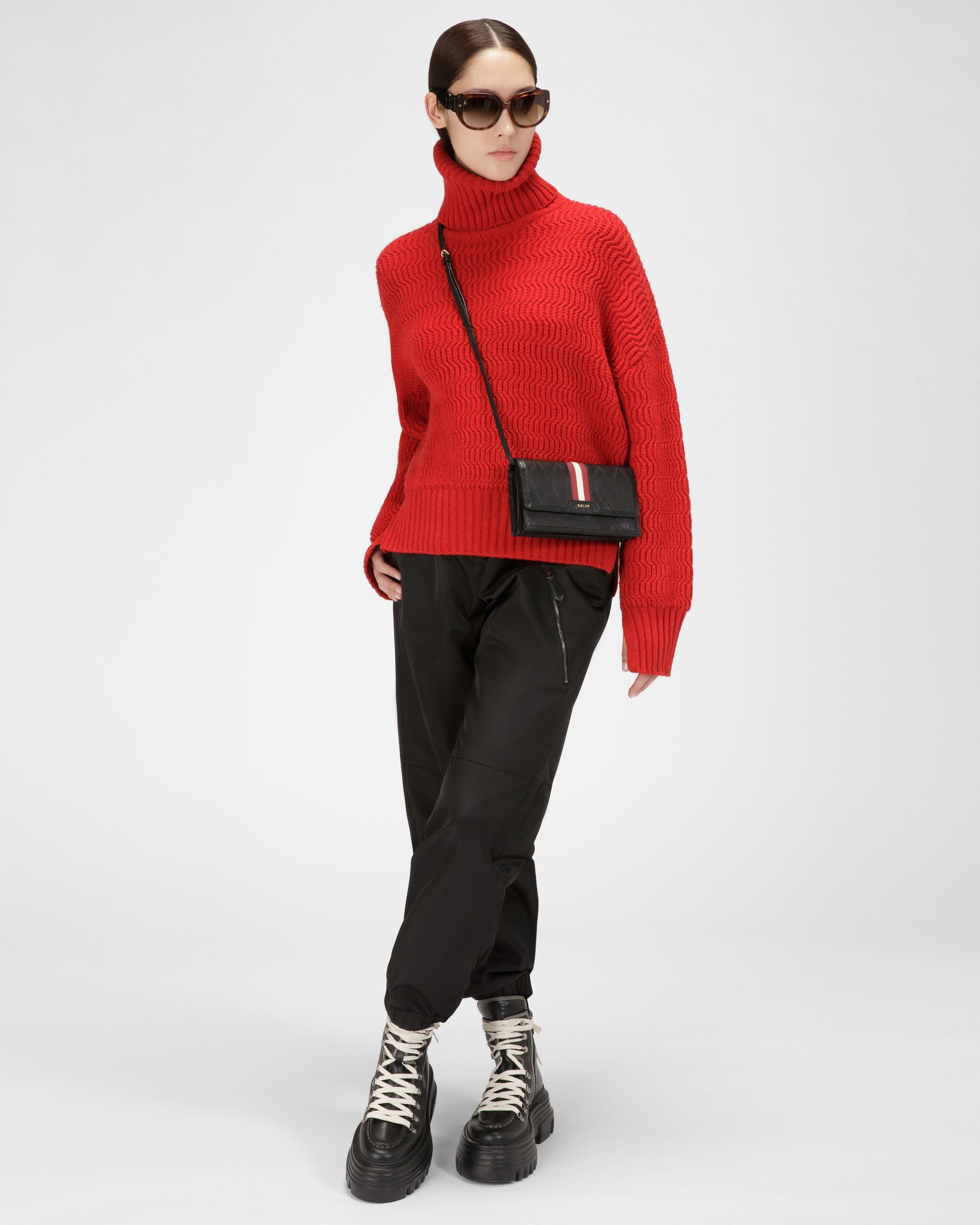 Dafford Portafoglio In Pelle Nera - Donna - Bally - 01