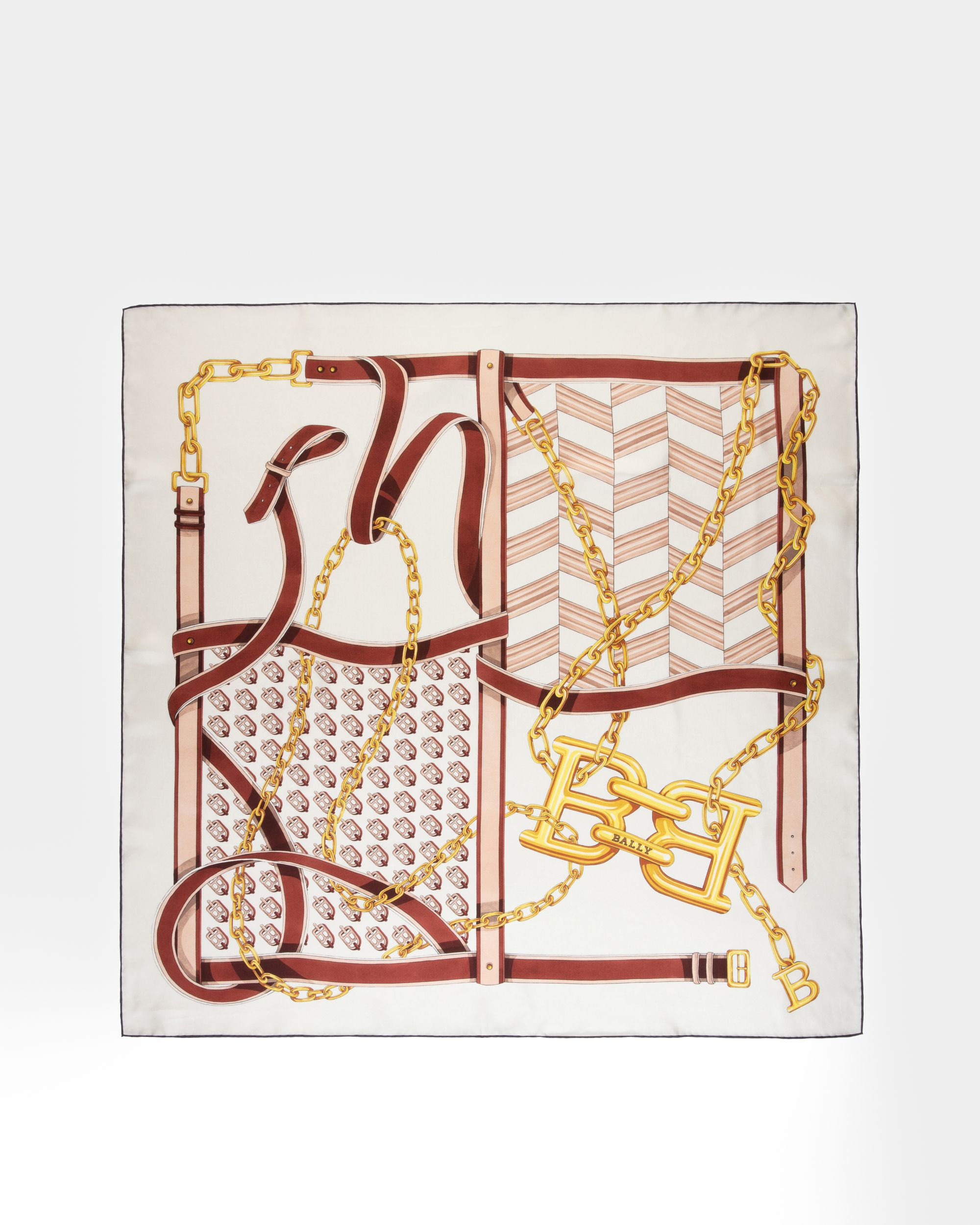 Carré In Seta Colore Bone - Donna - Bally - 01