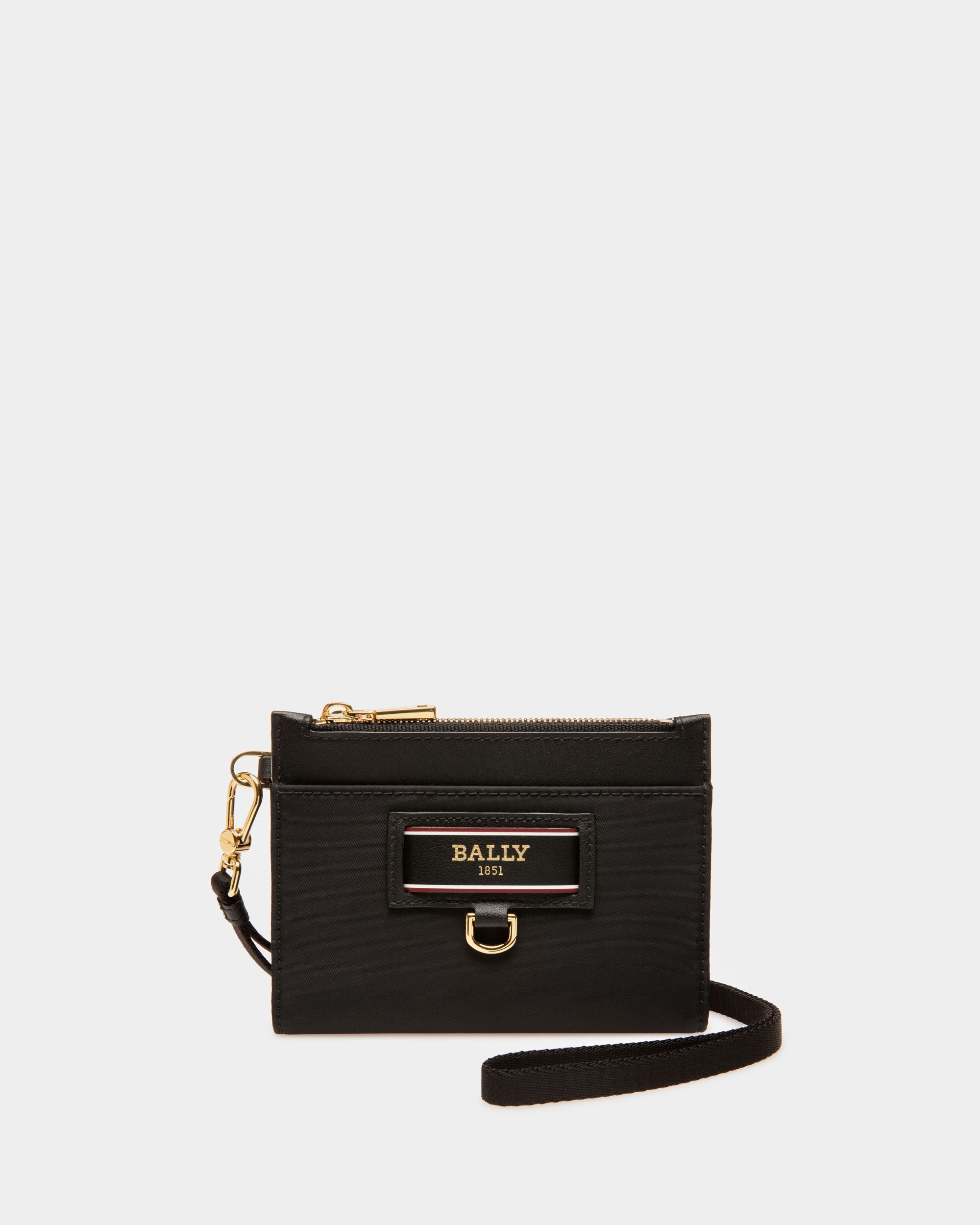 Esmal Portatessere In Nylon Riciclato Nero - Donna - Bally - 01