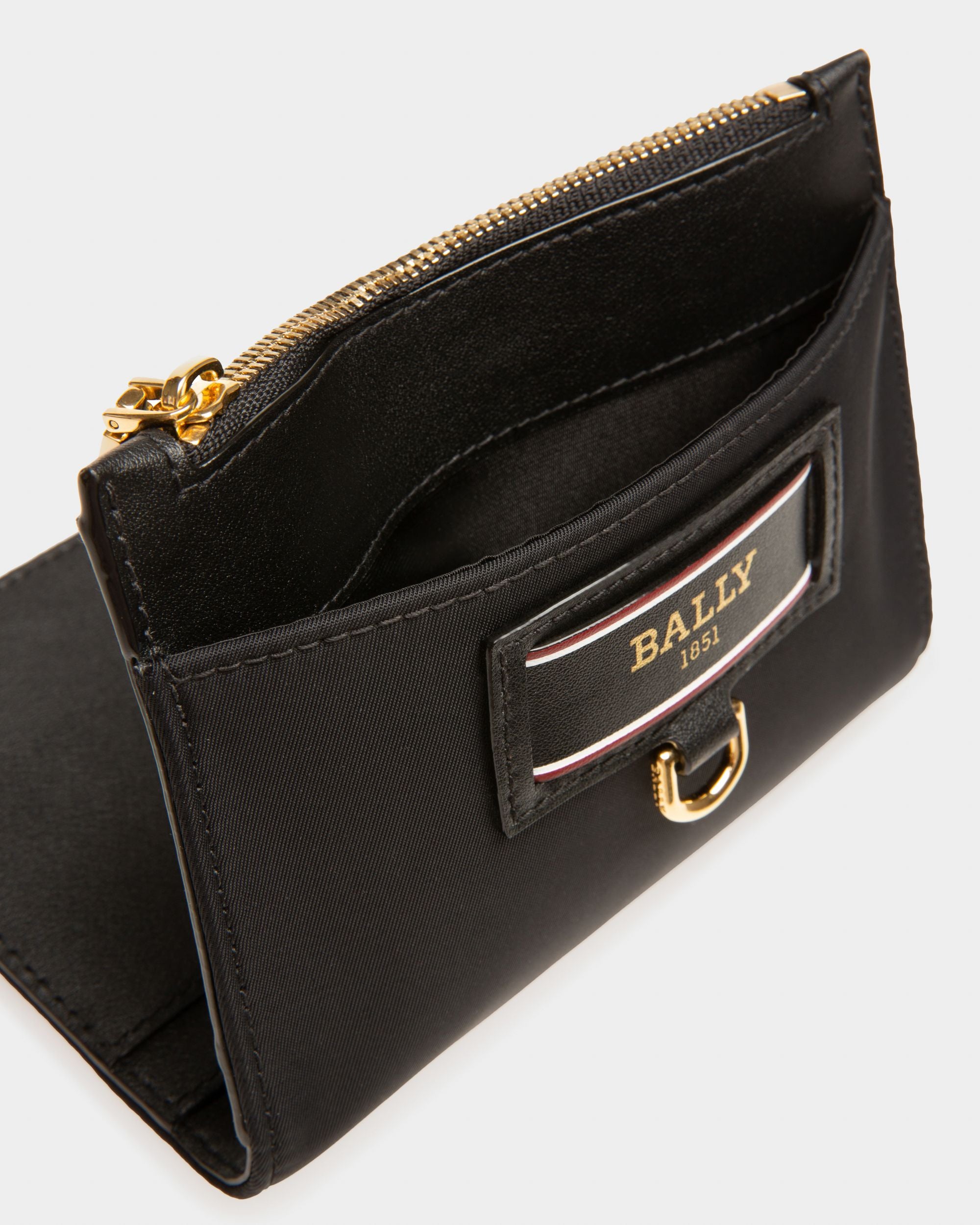 Esmal Portatessere In Nylon Riciclato Nero - Donna - Bally - 04