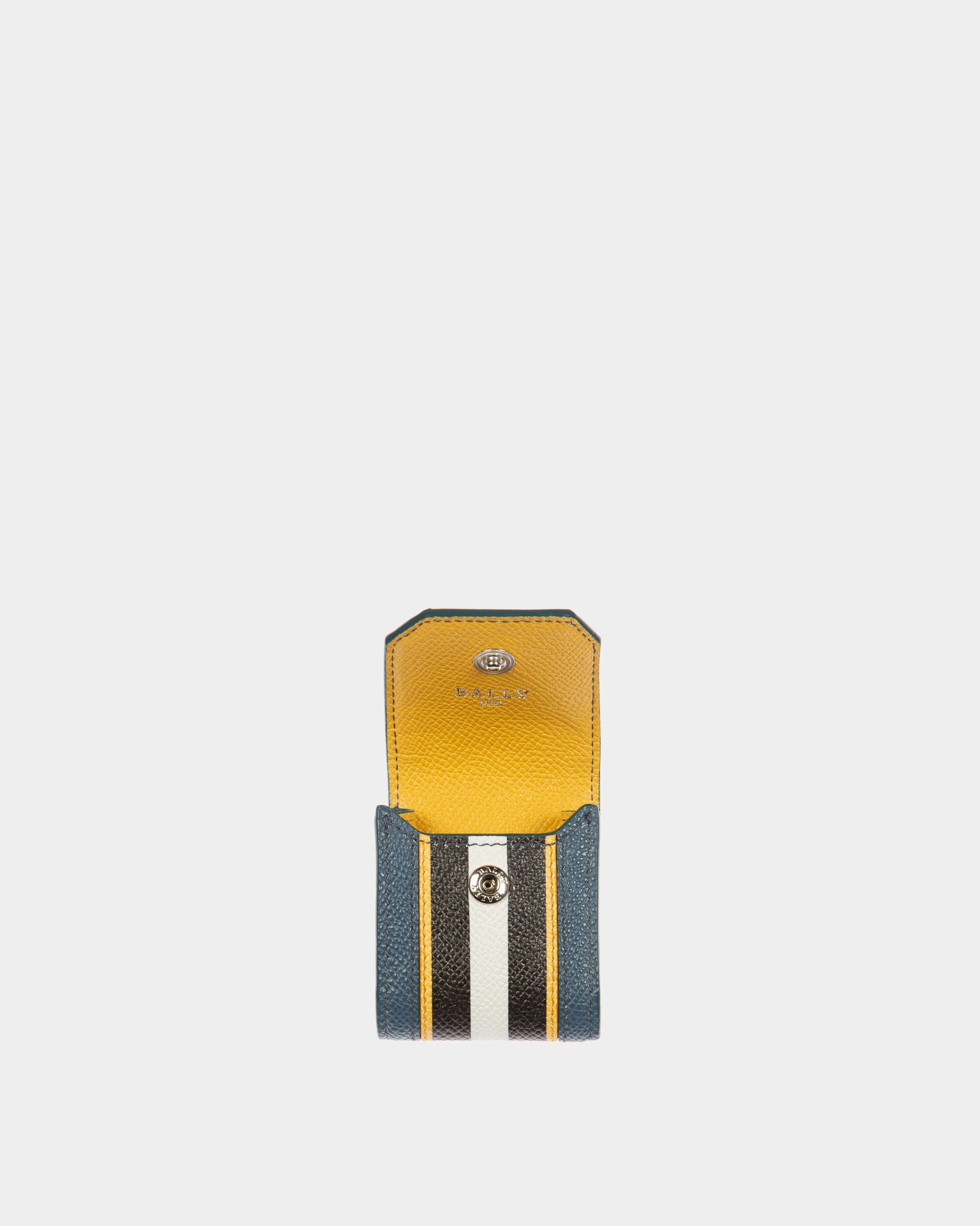 Bearp Centodia Per Airpods In Pelle Blu - Uomo - Bally - 03