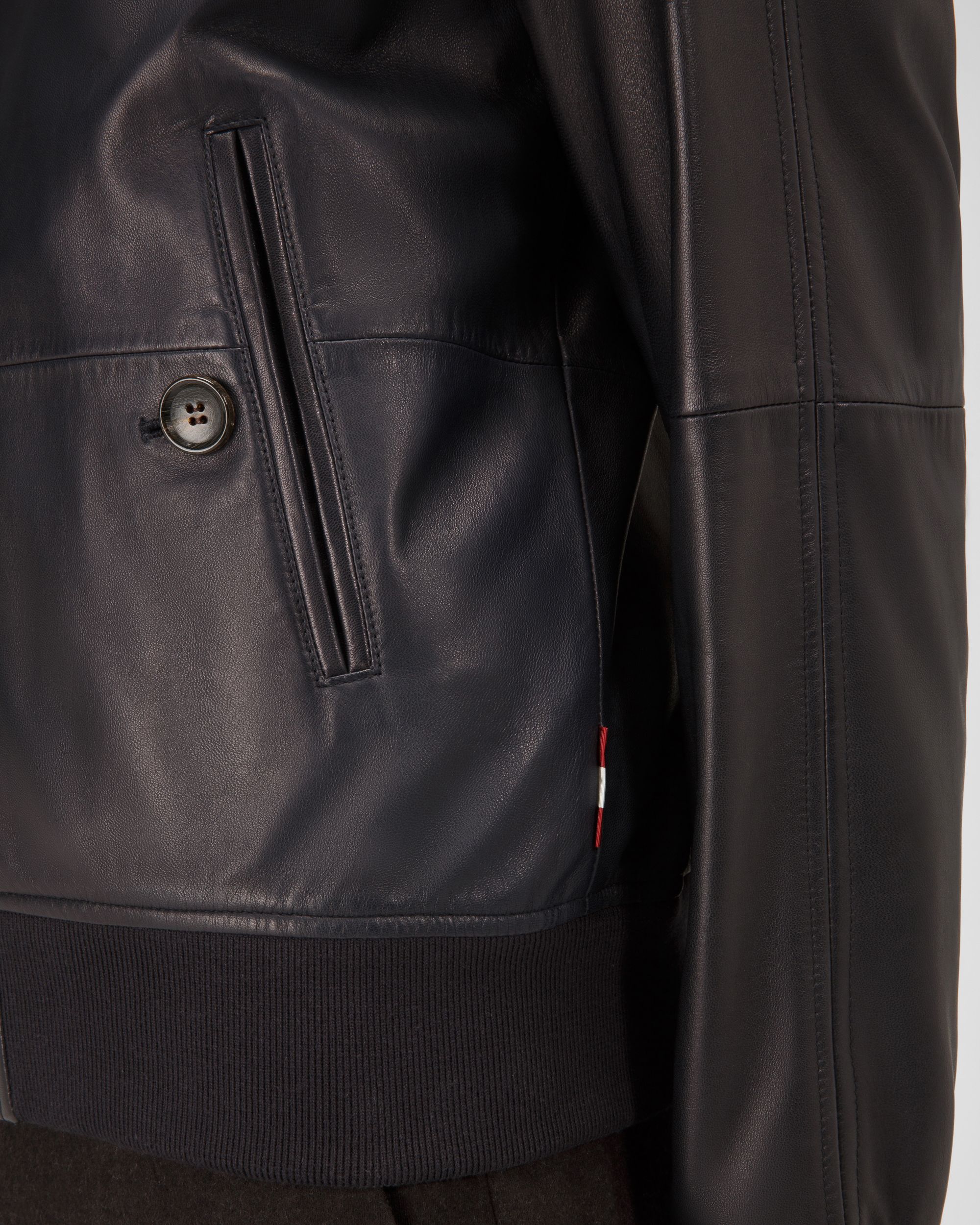 Bomber In Pelle Blu Navy - Uomo - Bally - 02