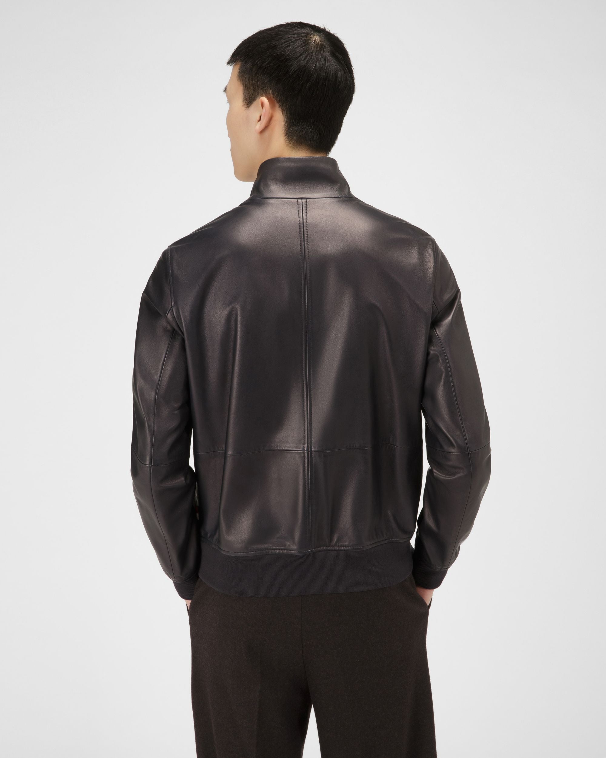 Bomber In Pelle Blu Navy - Uomo - Bally - 03
