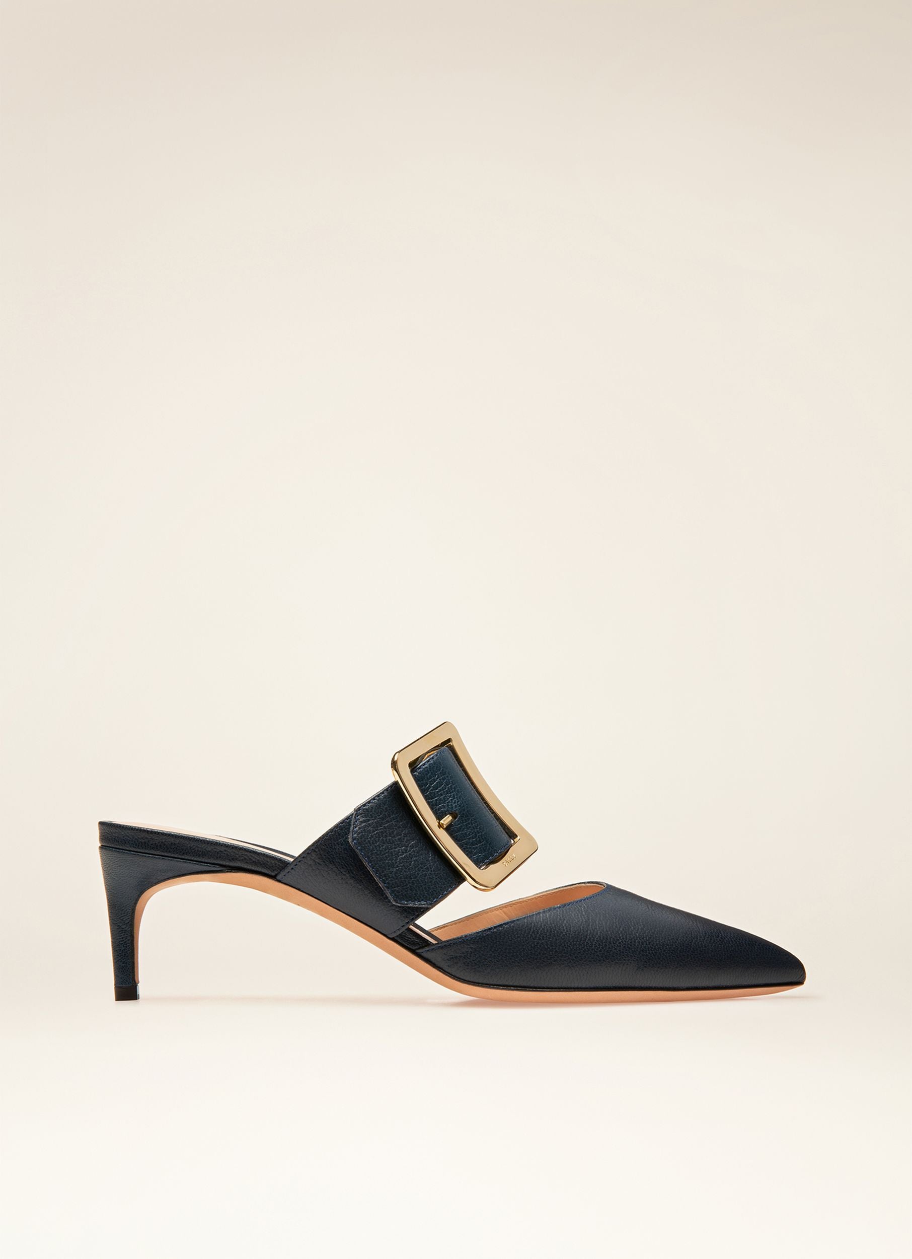 Jemina Slipper In Pelle Navy - Donna - Bally - 01