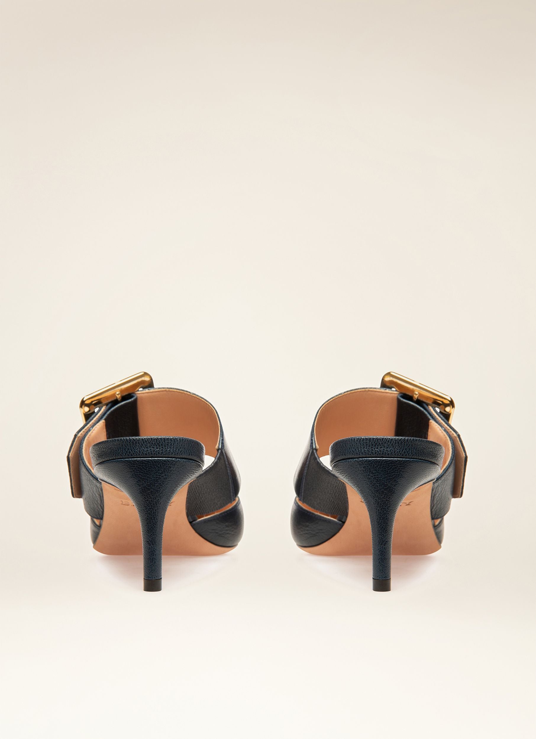 Jemina Slipper In Pelle Navy - Donna - Bally - 03