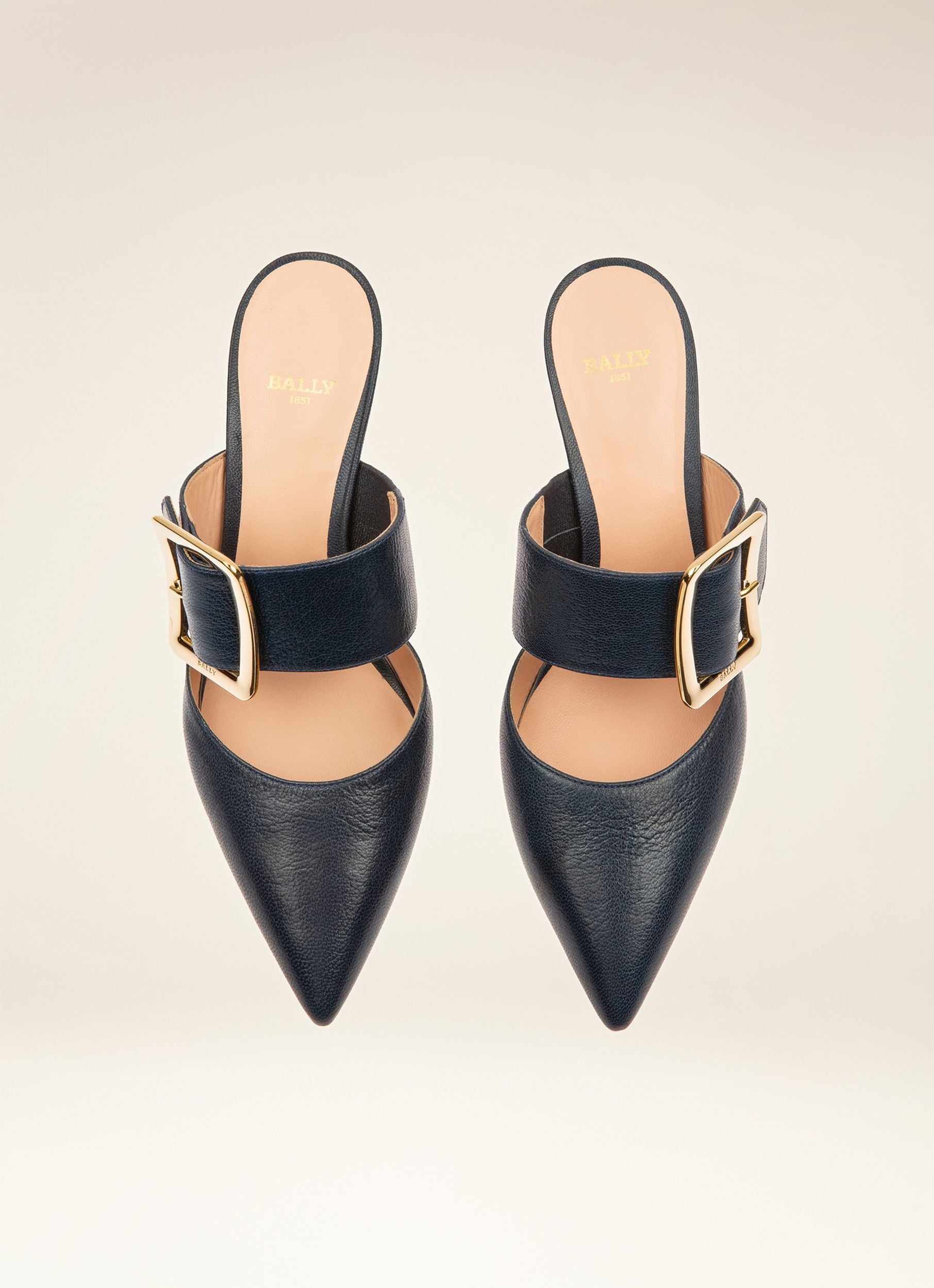 Jemina Slipper In Pelle Navy - Donna - Bally - 04