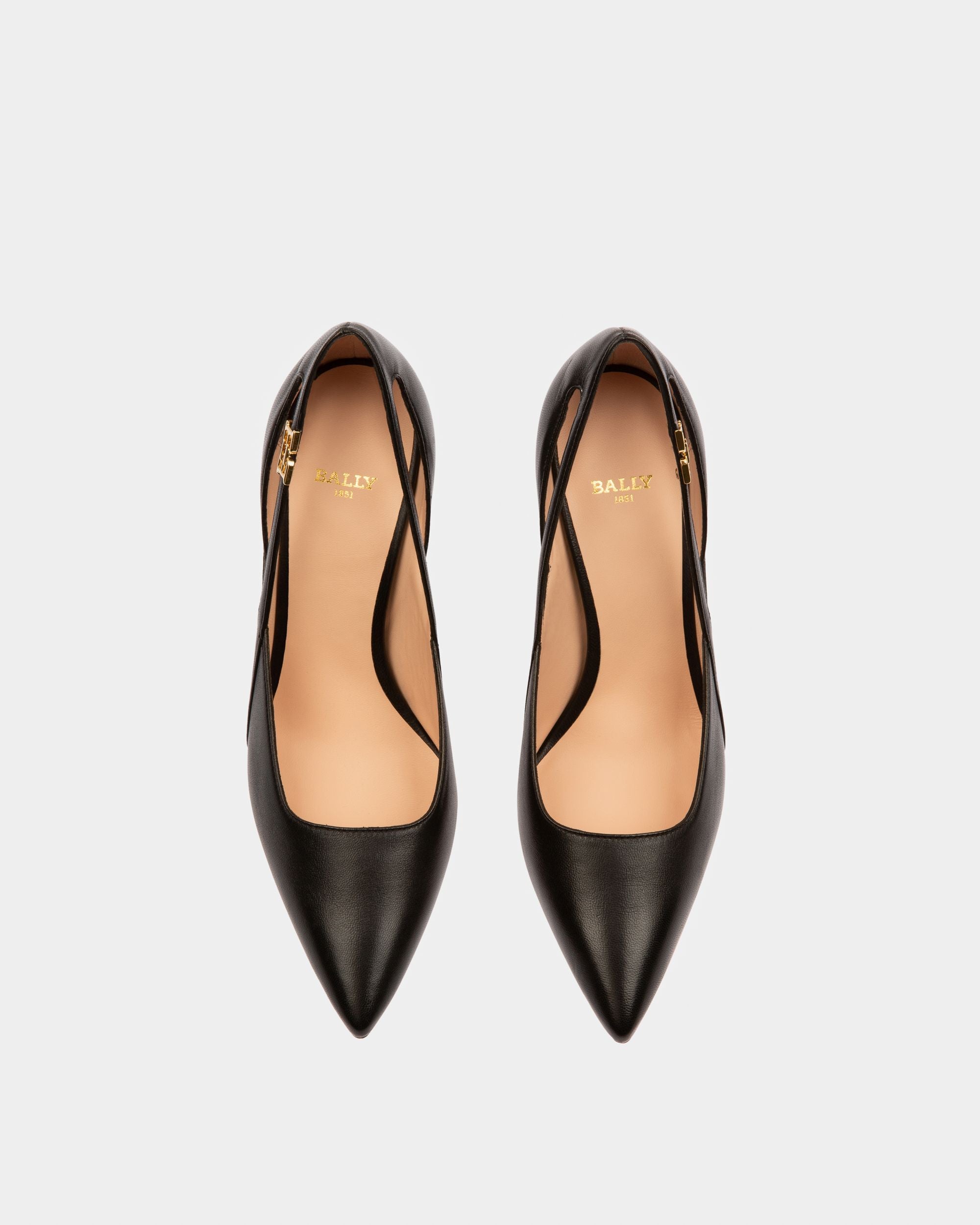 Elsa Décolleté In Pelle Nera - Donna - Bally - 02