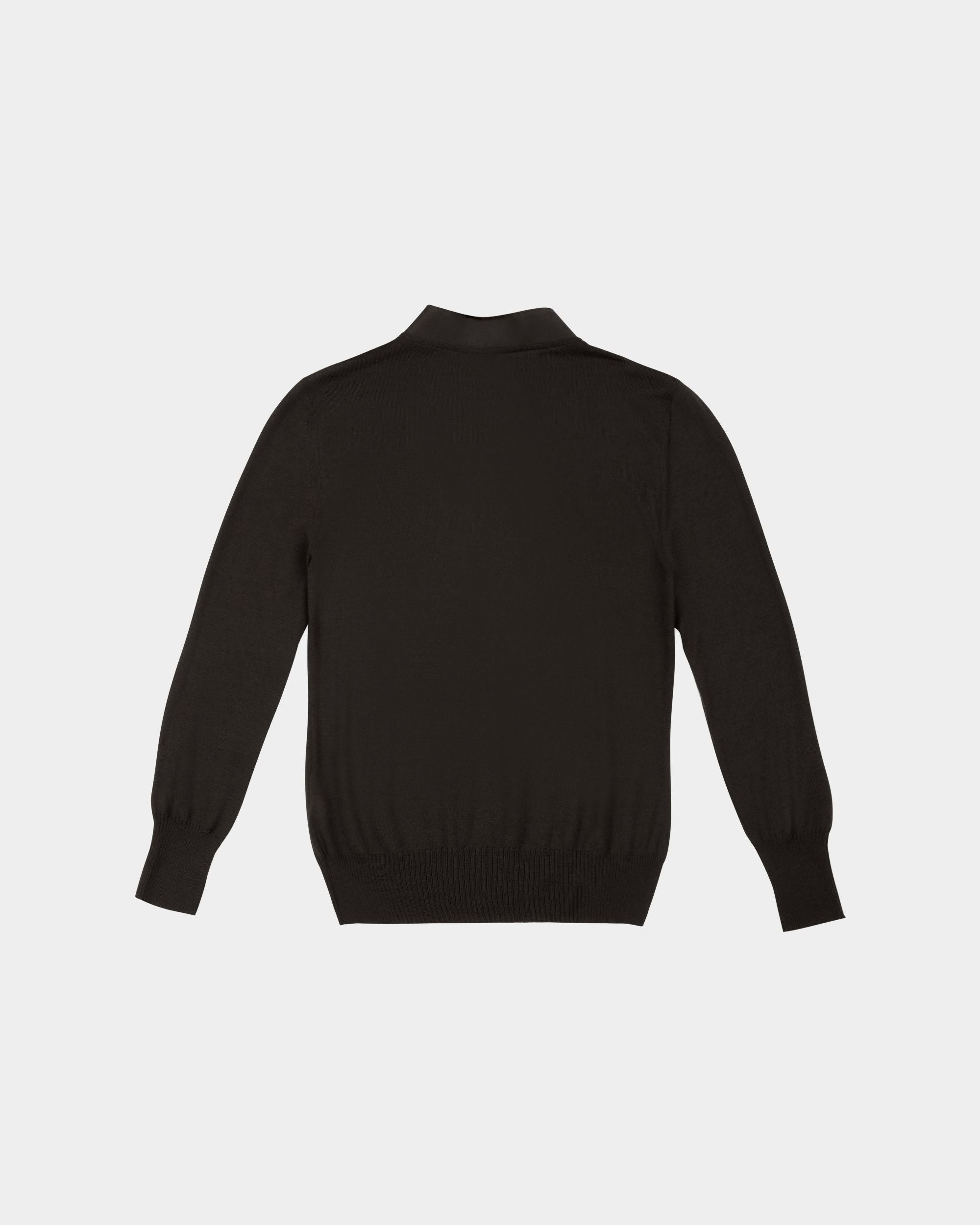 Maglia Con Scollo A V In Lana Colore Nero - Donna - Bally - 02
