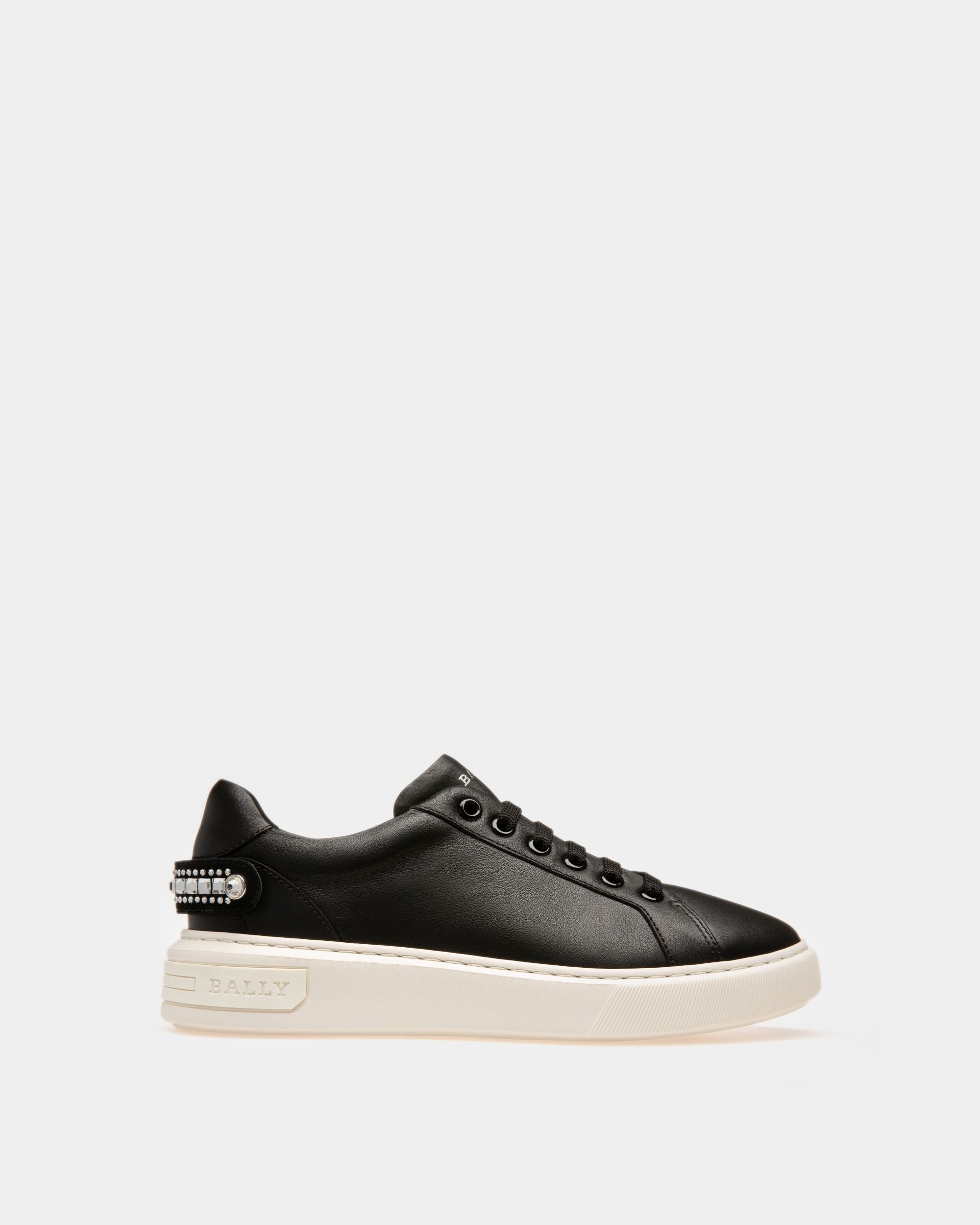 Malya Sneakers In Pelle Nera - Donna - Bally - 01