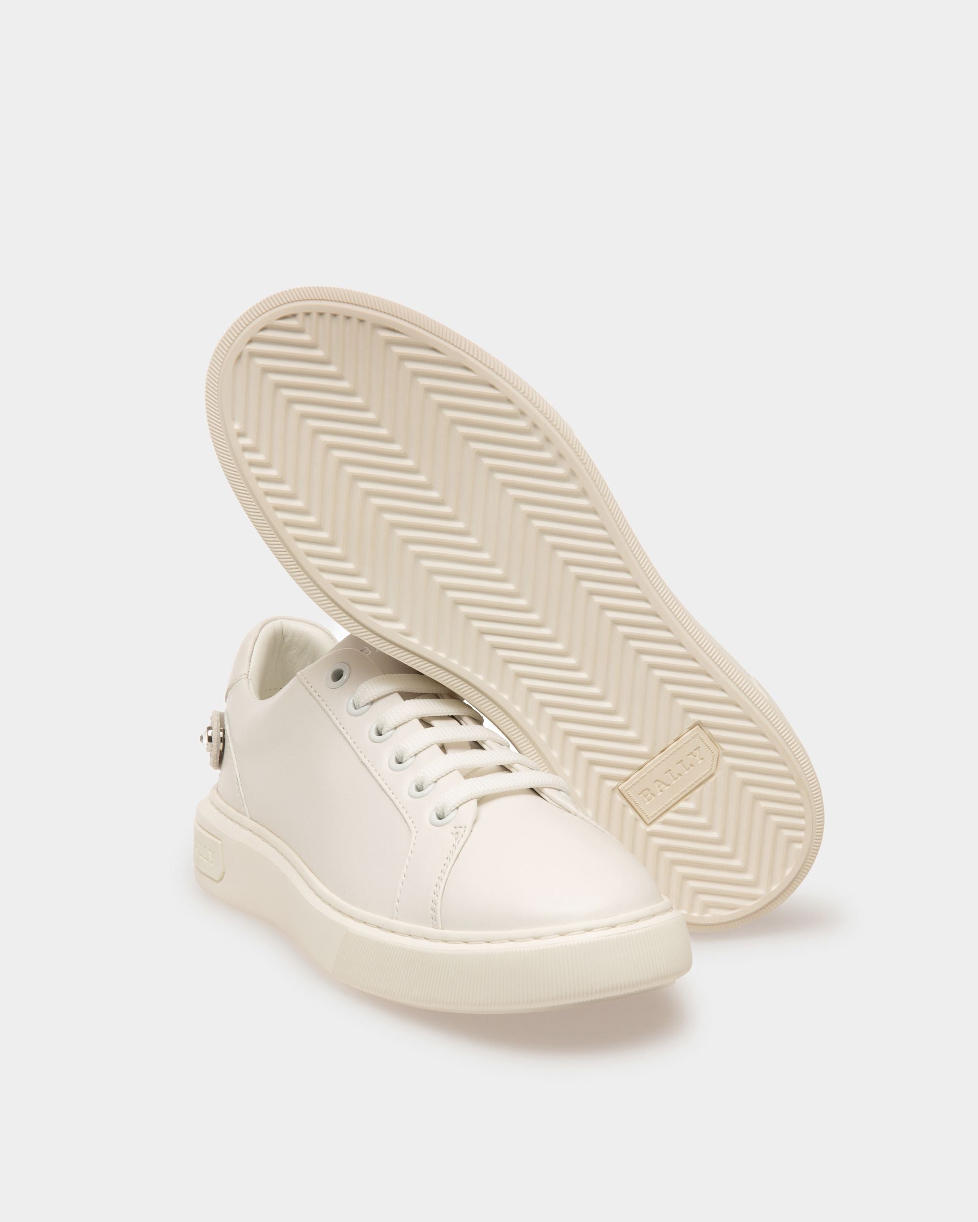 Malya Sneakers In Pelle Bianca - Donna - Bally - 05
